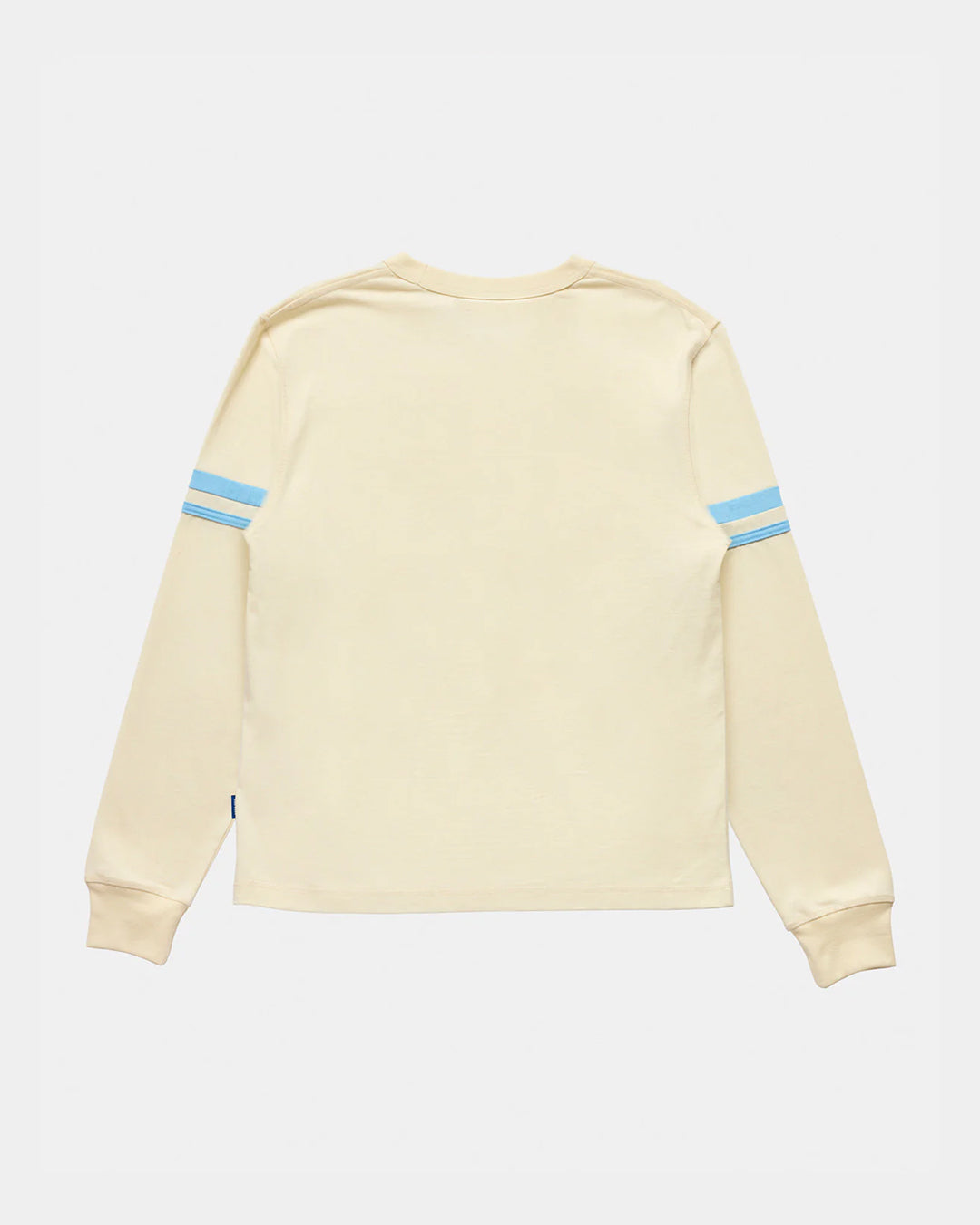 A Eckhaus Latta Shirt pictured on a model in front of a white background. The title of the product is Eckhaus Latta Eclipse Turtleneck - Stone and the image was taken by 199A®.