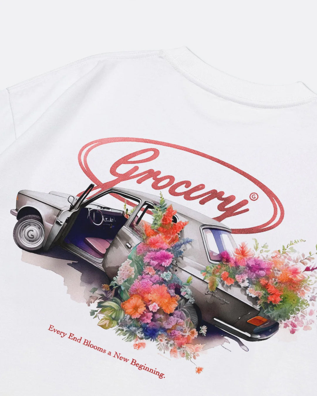 A Eckhaus Latta Shirt pictured on a model in front of a white background. The title of the product is Eckhaus Latta Eclipse Turtleneck - Stone and the image was taken by 199A®.