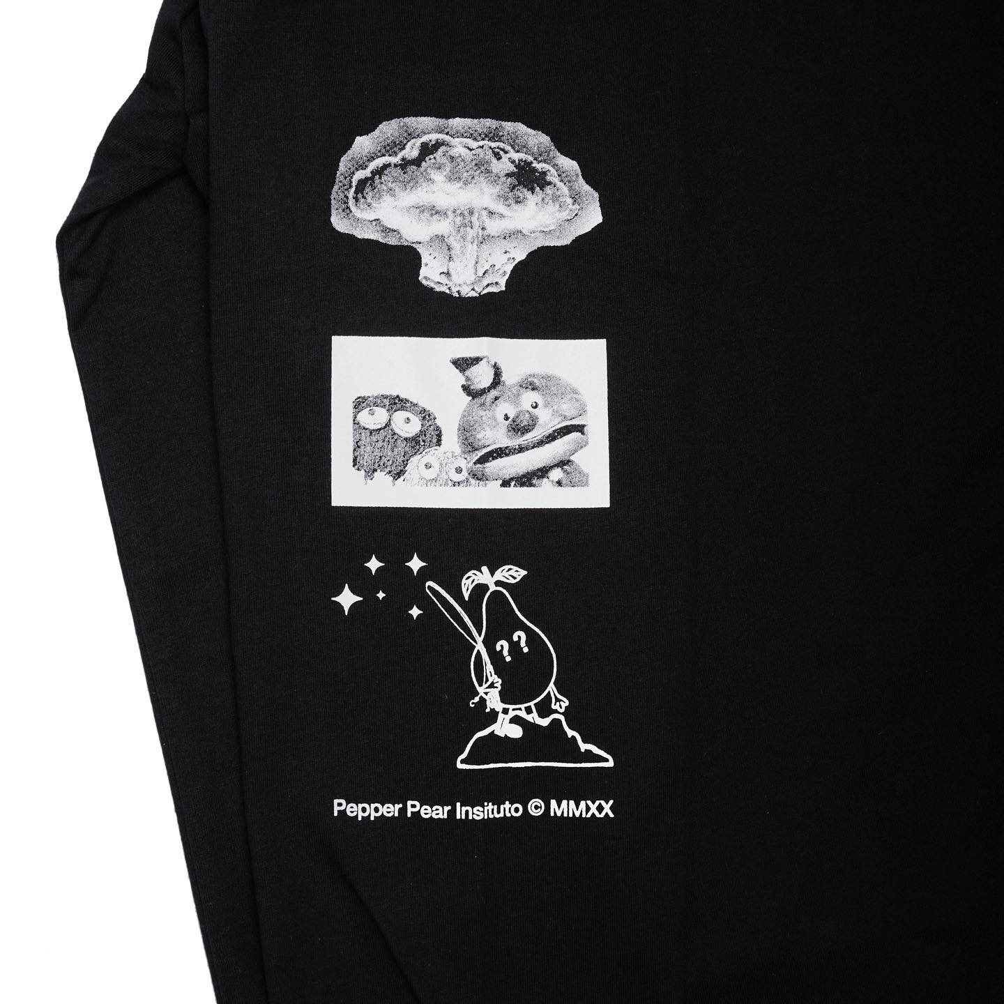 A Eckhaus Latta Shirt pictured on a model in front of a white background. The title of the product is Eckhaus Latta Eclipse Turtleneck - Stone and the image was taken by 199A®.