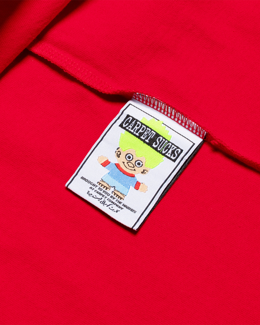 A Eckhaus Latta Shirt pictured on a model in front of a white background. The title of the product is Eckhaus Latta Eclipse Turtleneck - Stone and the image was taken by 199A®.