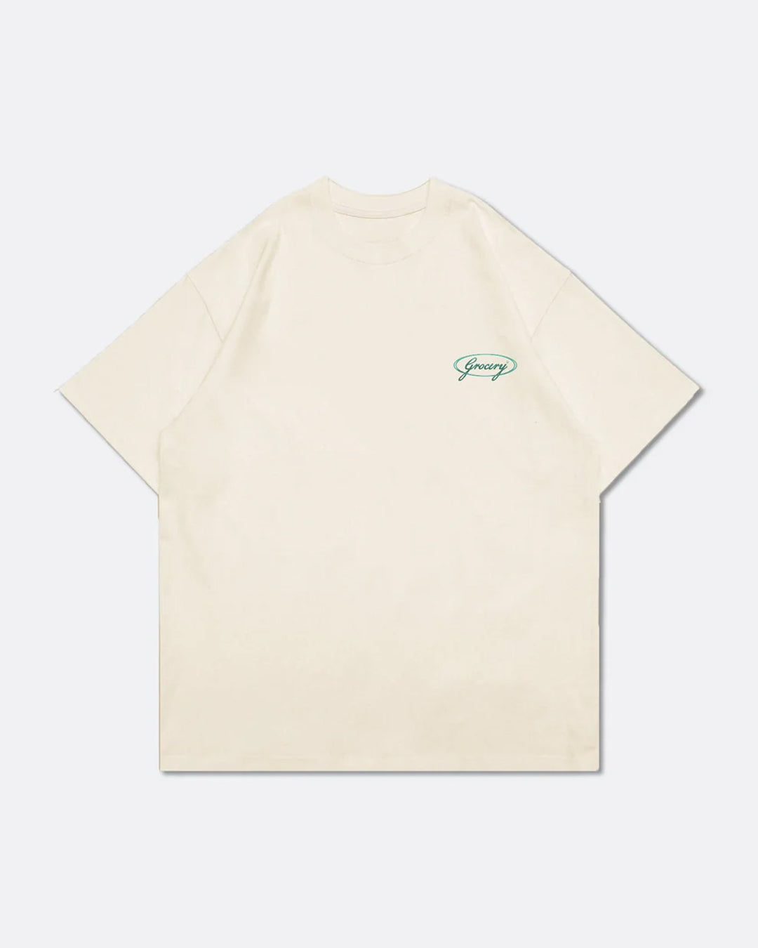 A Eckhaus Latta Shirt pictured on a model in front of a white background. The title of the product is Eckhaus Latta Eclipse Turtleneck - Stone and the image was taken by 199A®.