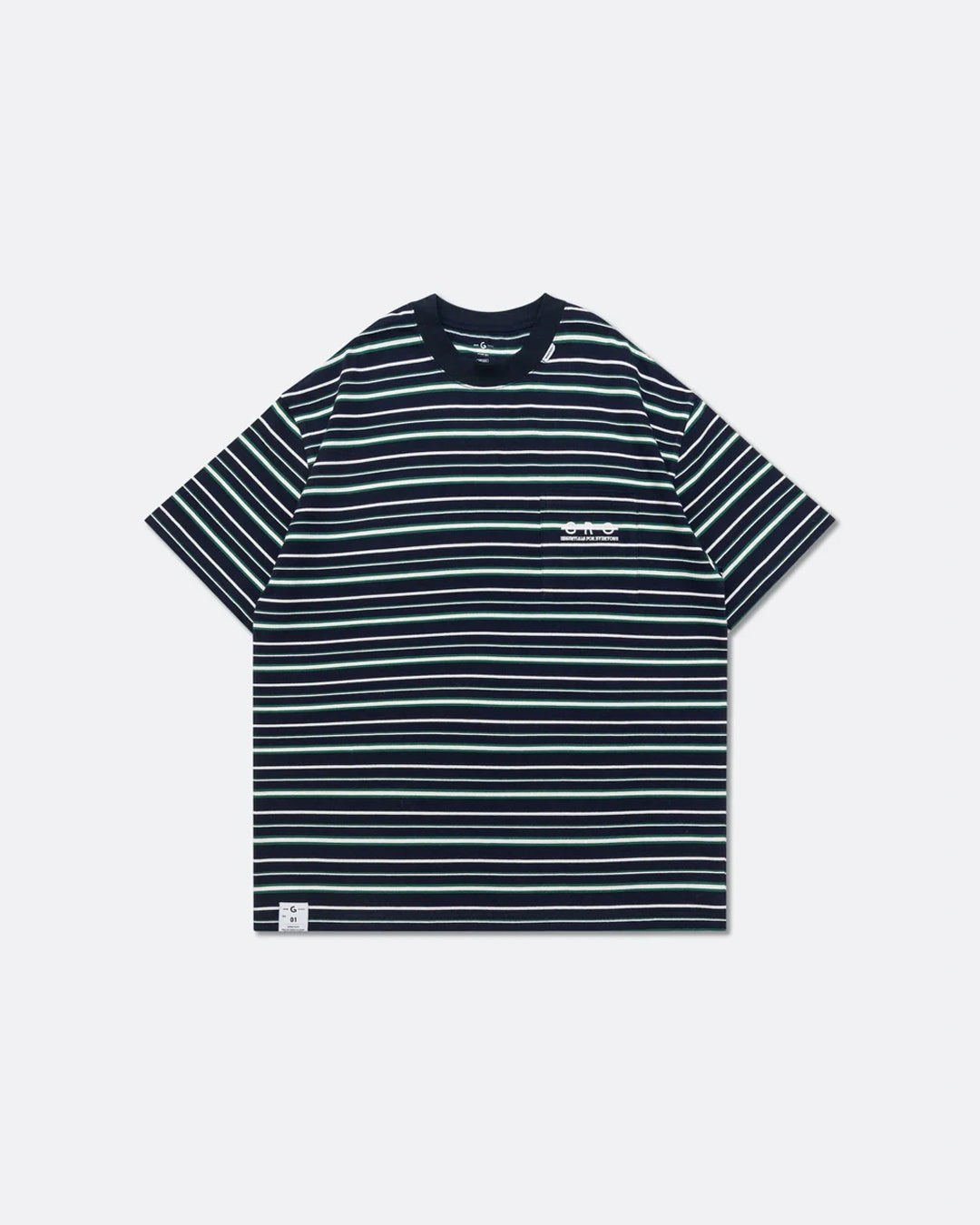 A Eckhaus Latta Shirt pictured on a model in front of a white background. The title of the product is Eckhaus Latta Eclipse Turtleneck - Stone and the image was taken by 199A®.