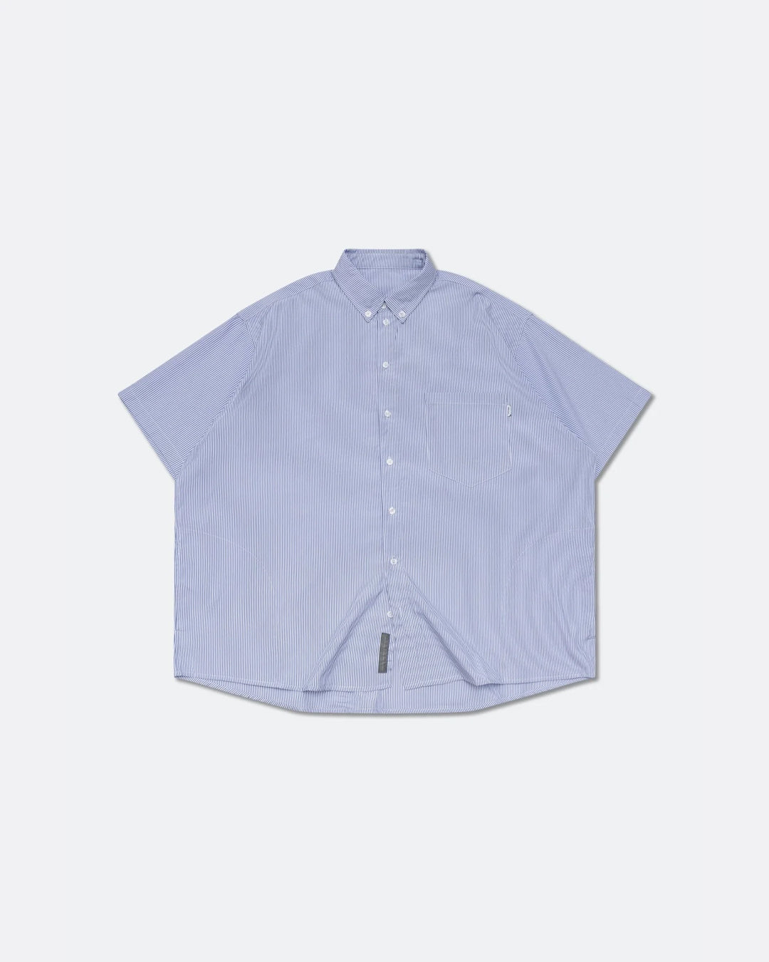 A Eckhaus Latta Shirt pictured on a model in front of a white background. The title of the product is Eckhaus Latta Eclipse Turtleneck - Stone and the image was taken by 199A®.