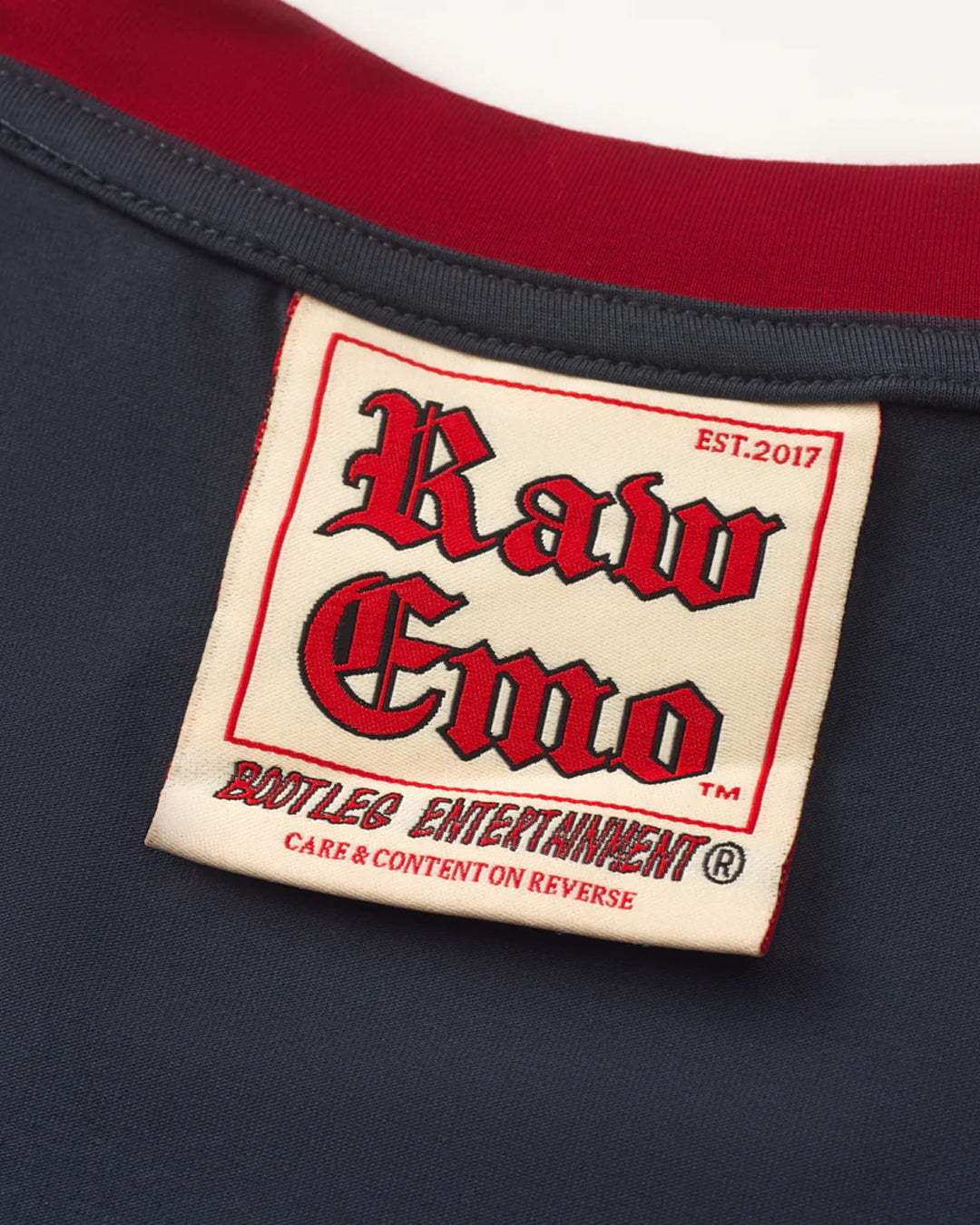 A Eckhaus Latta Shirt pictured on a model in front of a white background. The title of the product is Eckhaus Latta Eclipse Turtleneck - Stone and the image was taken by 199A®.