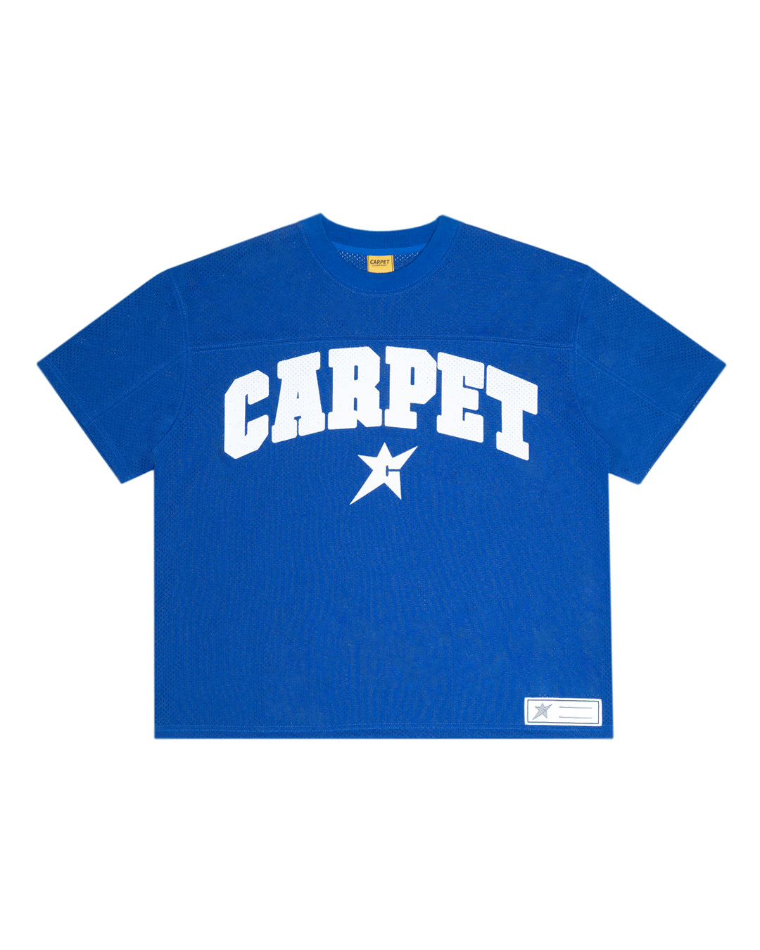 A Eckhaus Latta Shirt pictured on a model in front of a white background. The title of the product is Eckhaus Latta Eclipse Turtleneck - Stone and the image was taken by 199A®.