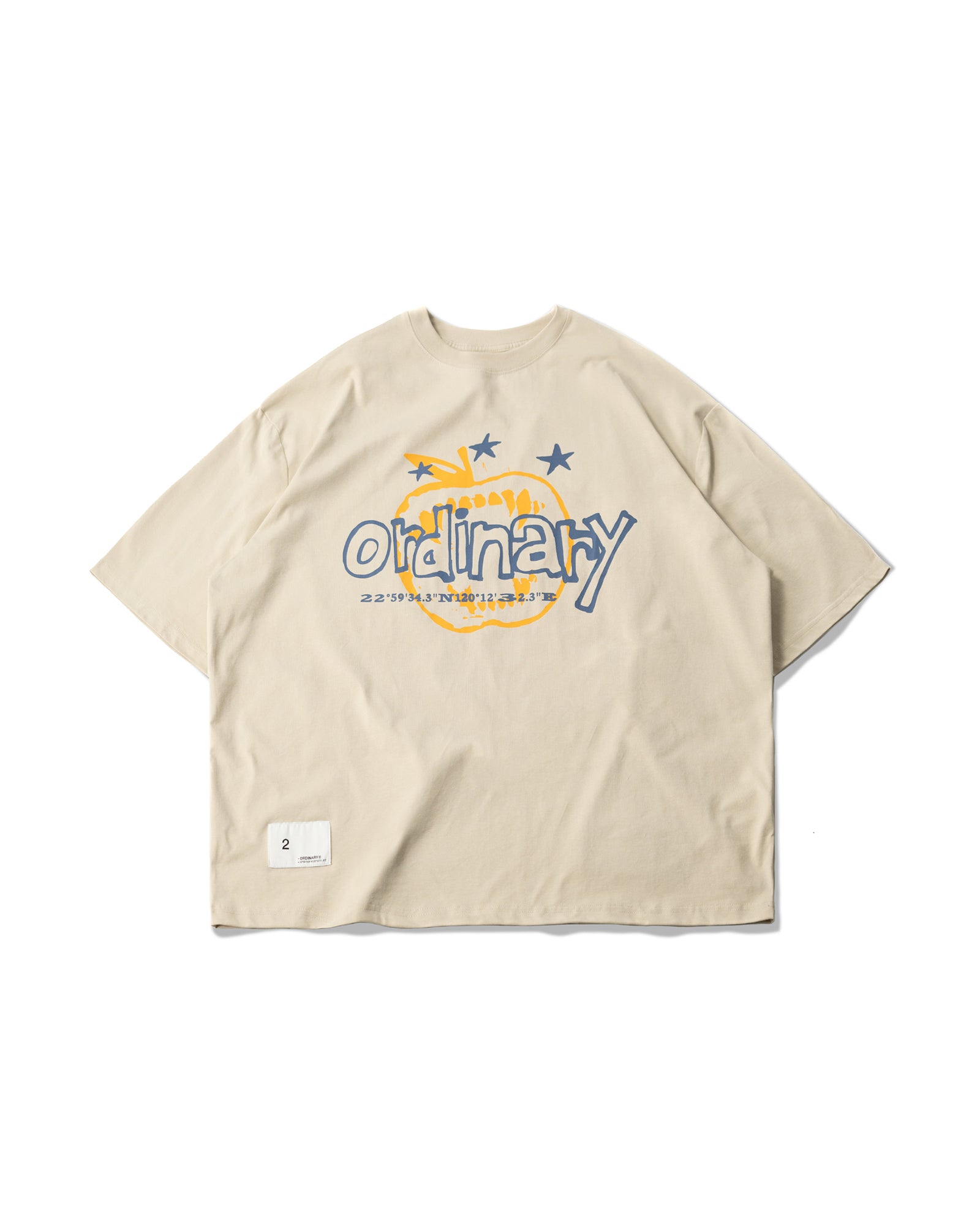 A Eckhaus Latta Shirt pictured on a model in front of a white background. The title of the product is Eckhaus Latta Eclipse Turtleneck - Stone and the image was taken by 199A®.