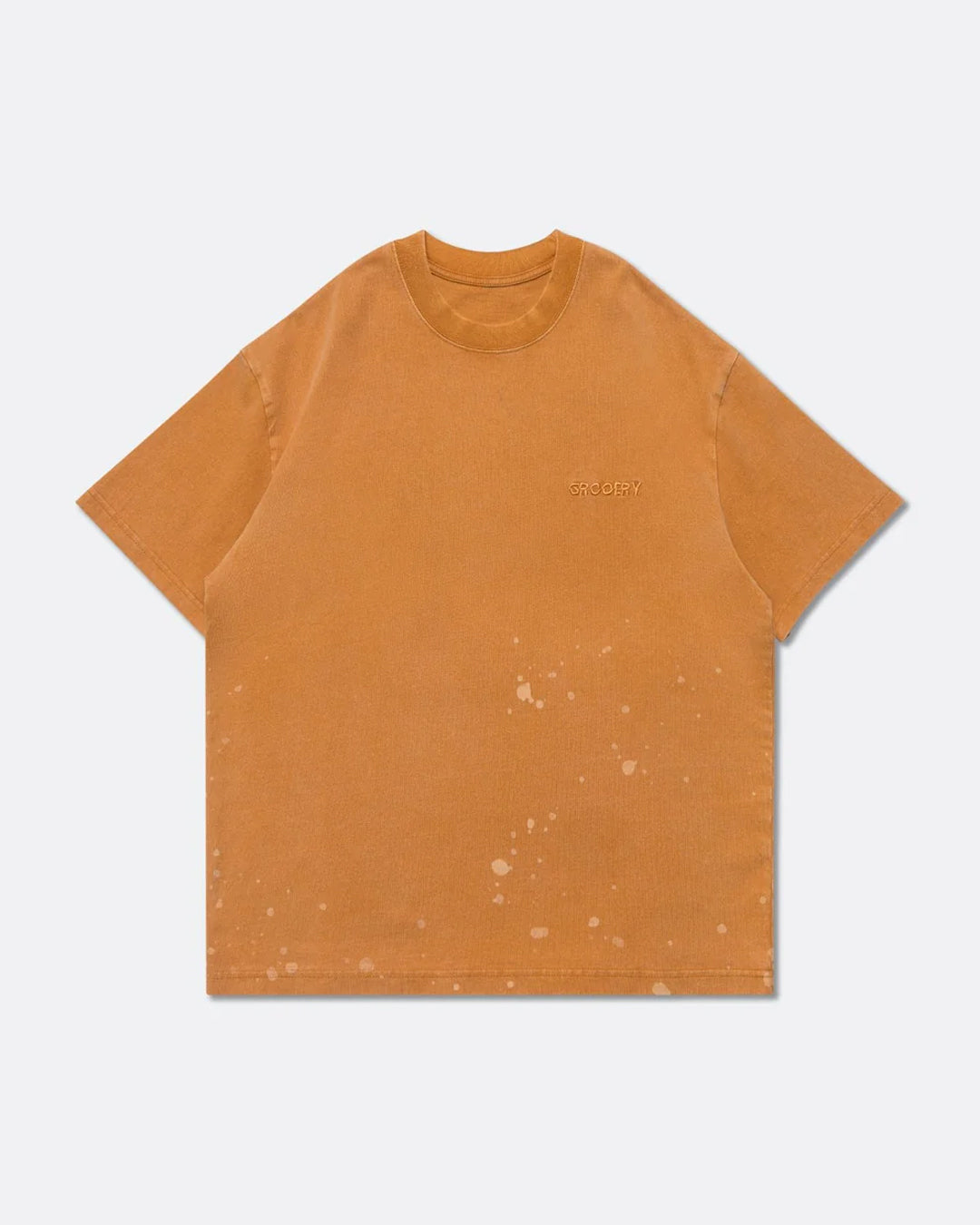 A Eckhaus Latta Shirt pictured on a model in front of a white background. The title of the product is Eckhaus Latta Eclipse Turtleneck - Stone and the image was taken by 199A®.