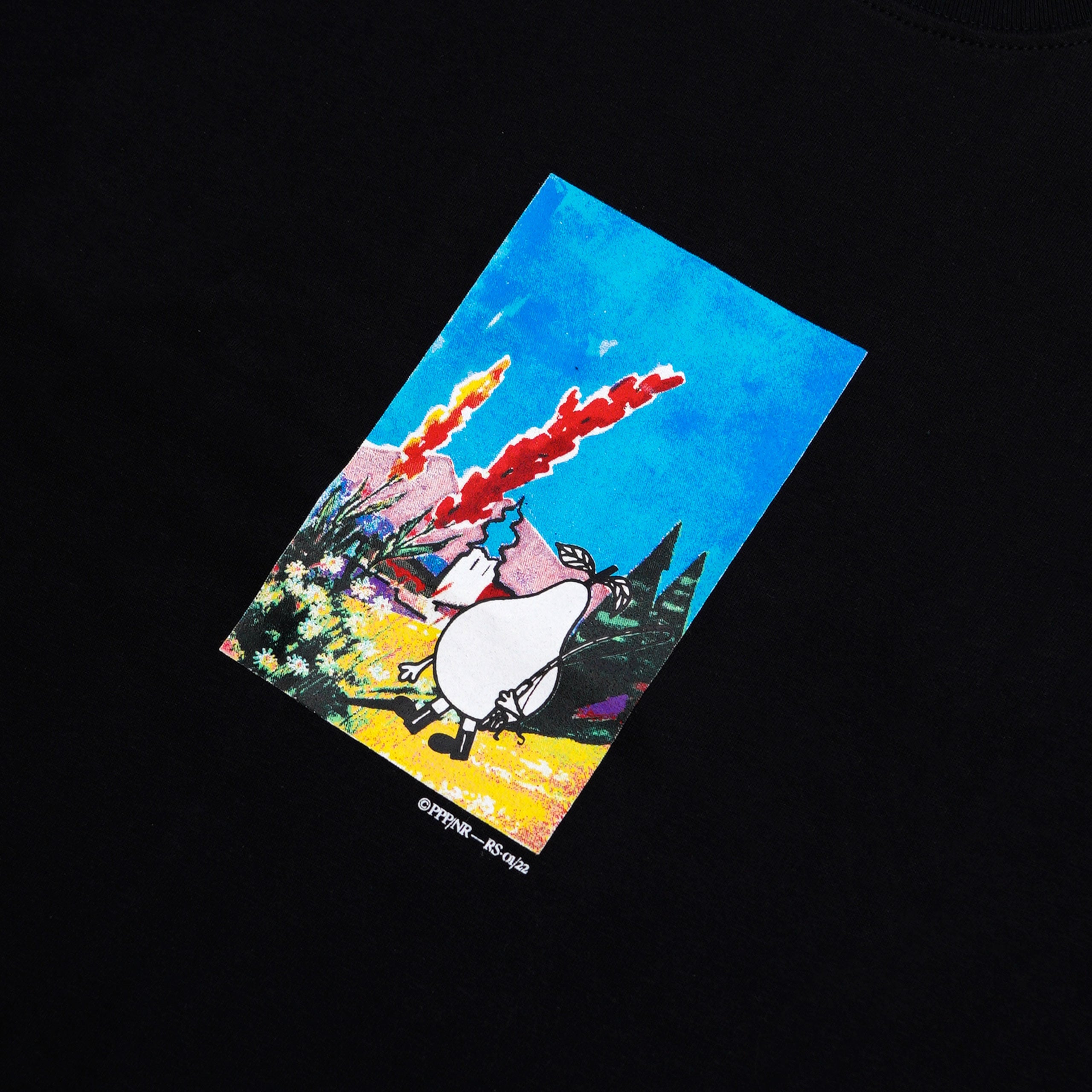 A Eckhaus Latta Shirt pictured on a model in front of a white background. The title of the product is Eckhaus Latta Eclipse Turtleneck - Stone and the image was taken by 199A®.