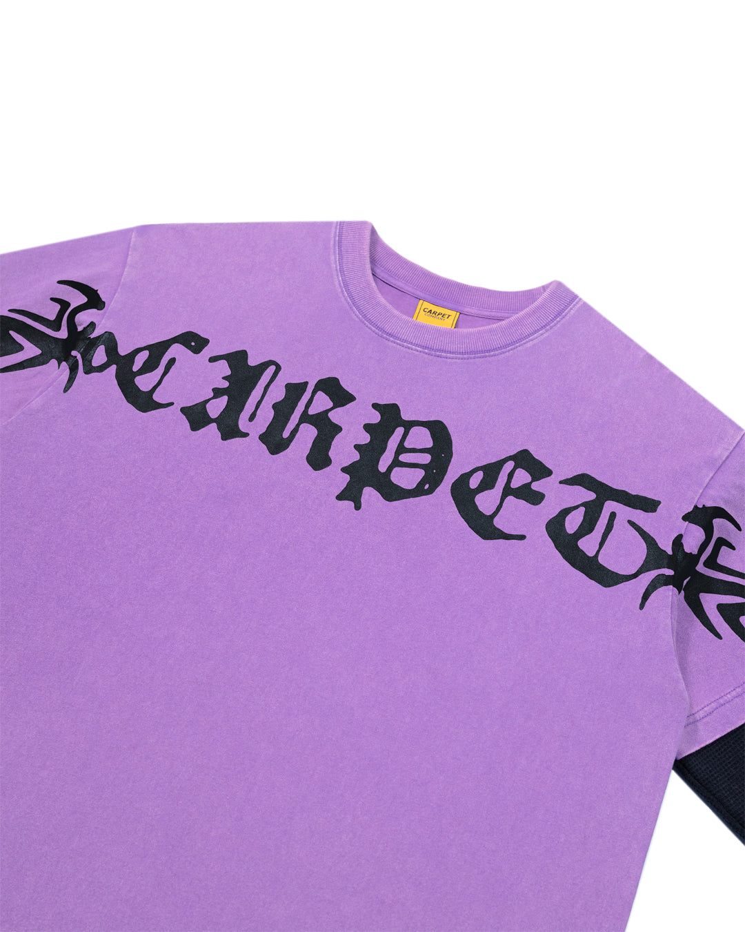 A Eckhaus Latta Shirt pictured on a model in front of a white background. The title of the product is Eckhaus Latta Eclipse Turtleneck - Stone and the image was taken by 199A®.