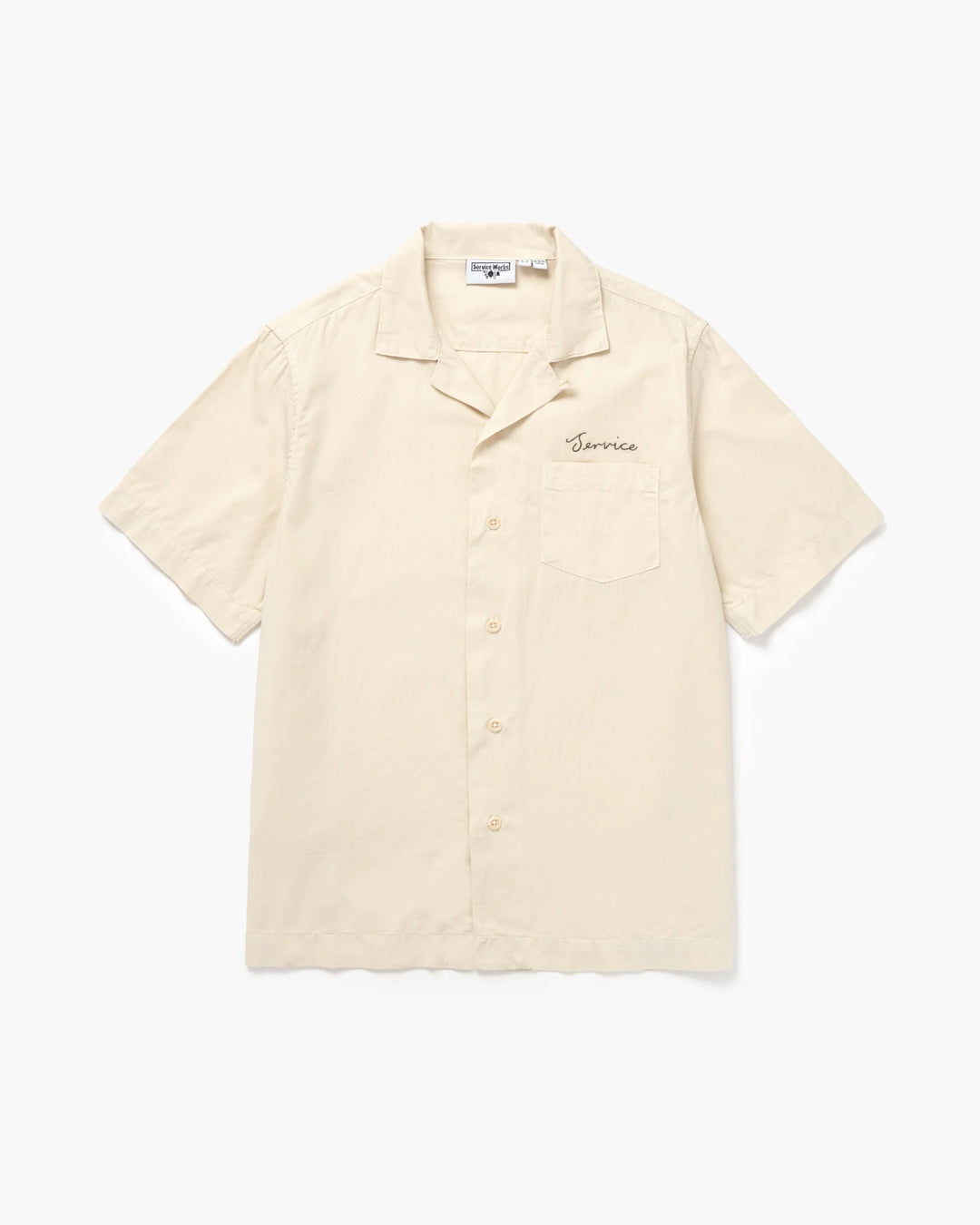 A Eckhaus Latta Shirt pictured on a model in front of a white background. The title of the product is Eckhaus Latta Eclipse Turtleneck - Stone and the image was taken by 199A®.