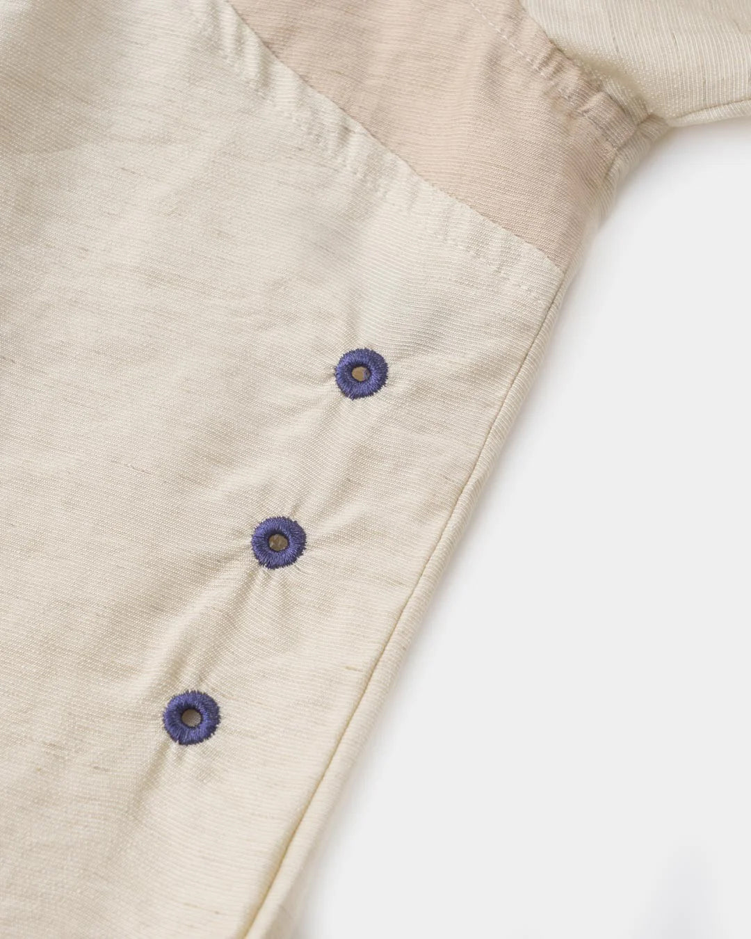 A Eckhaus Latta Shirt pictured on a model in front of a white background. The title of the product is Eckhaus Latta Eclipse Turtleneck - Stone and the image was taken by 199A®.