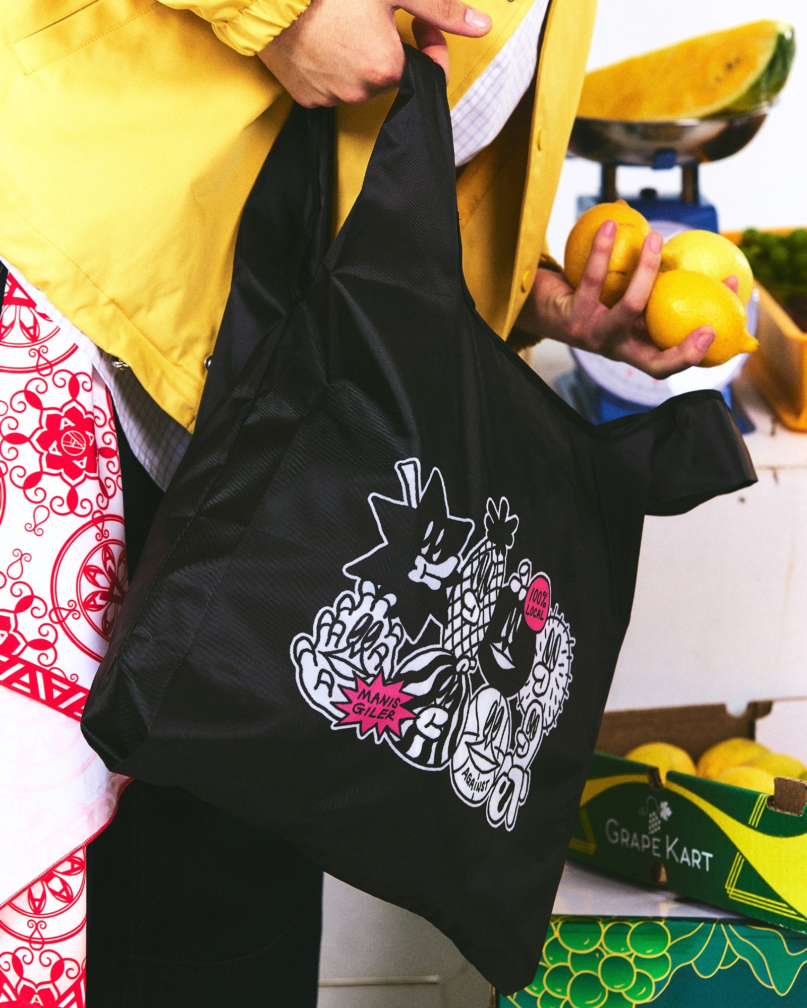 A Eckhaus Latta Shirt pictured on a model in front of a white background. The title of the product is Eckhaus Latta Eclipse Turtleneck - Stone and the image was taken by 199A®.