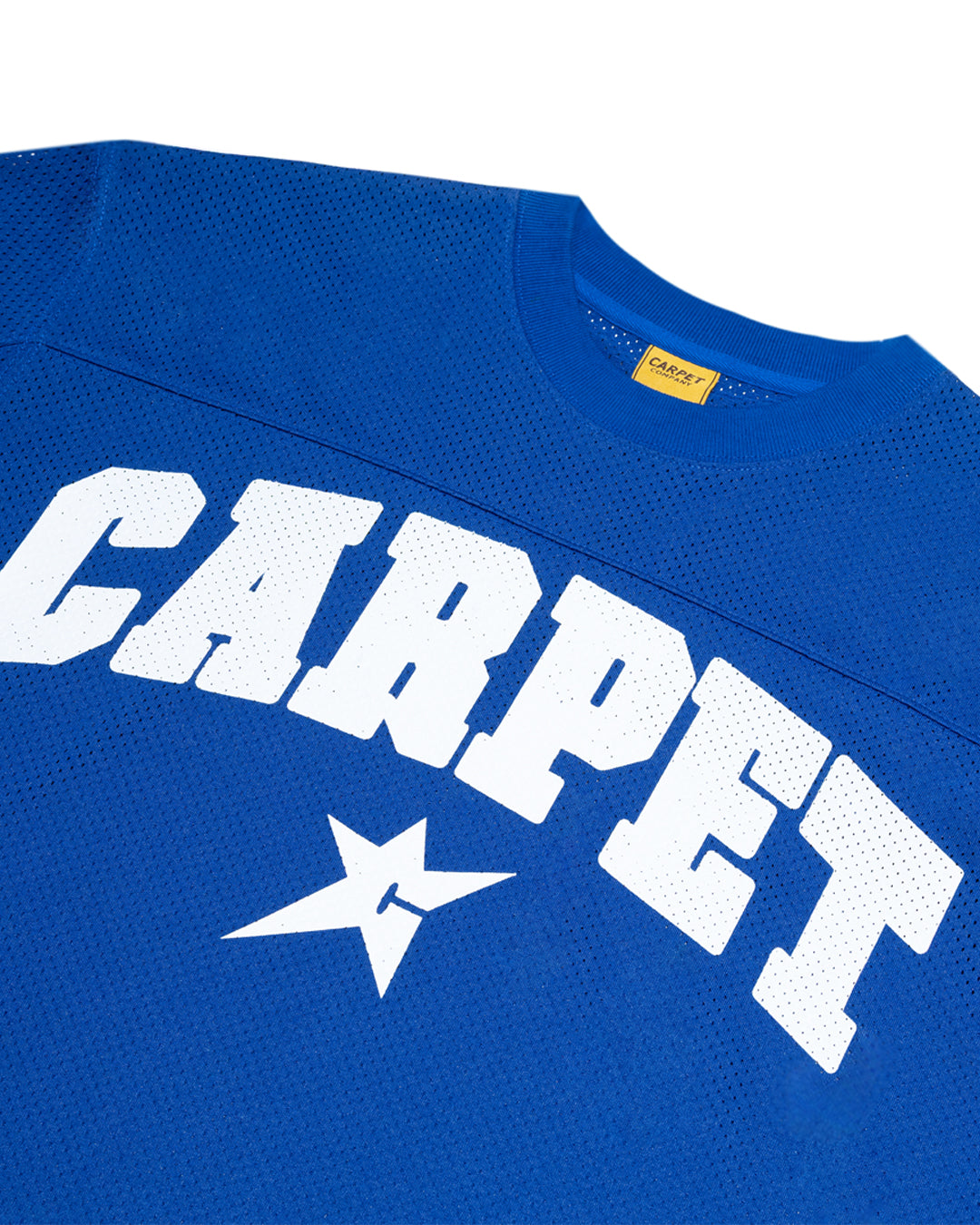 A Eckhaus Latta Shirt pictured on a model in front of a white background. The title of the product is Eckhaus Latta Eclipse Turtleneck - Stone and the image was taken by 199A®.