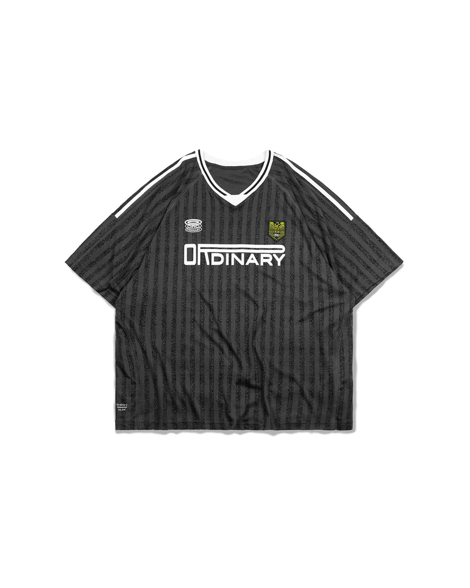 A Eckhaus Latta Shirt pictured on a model in front of a white background. The title of the product is Eckhaus Latta Eclipse Turtleneck - Stone and the image was taken by 199A®.