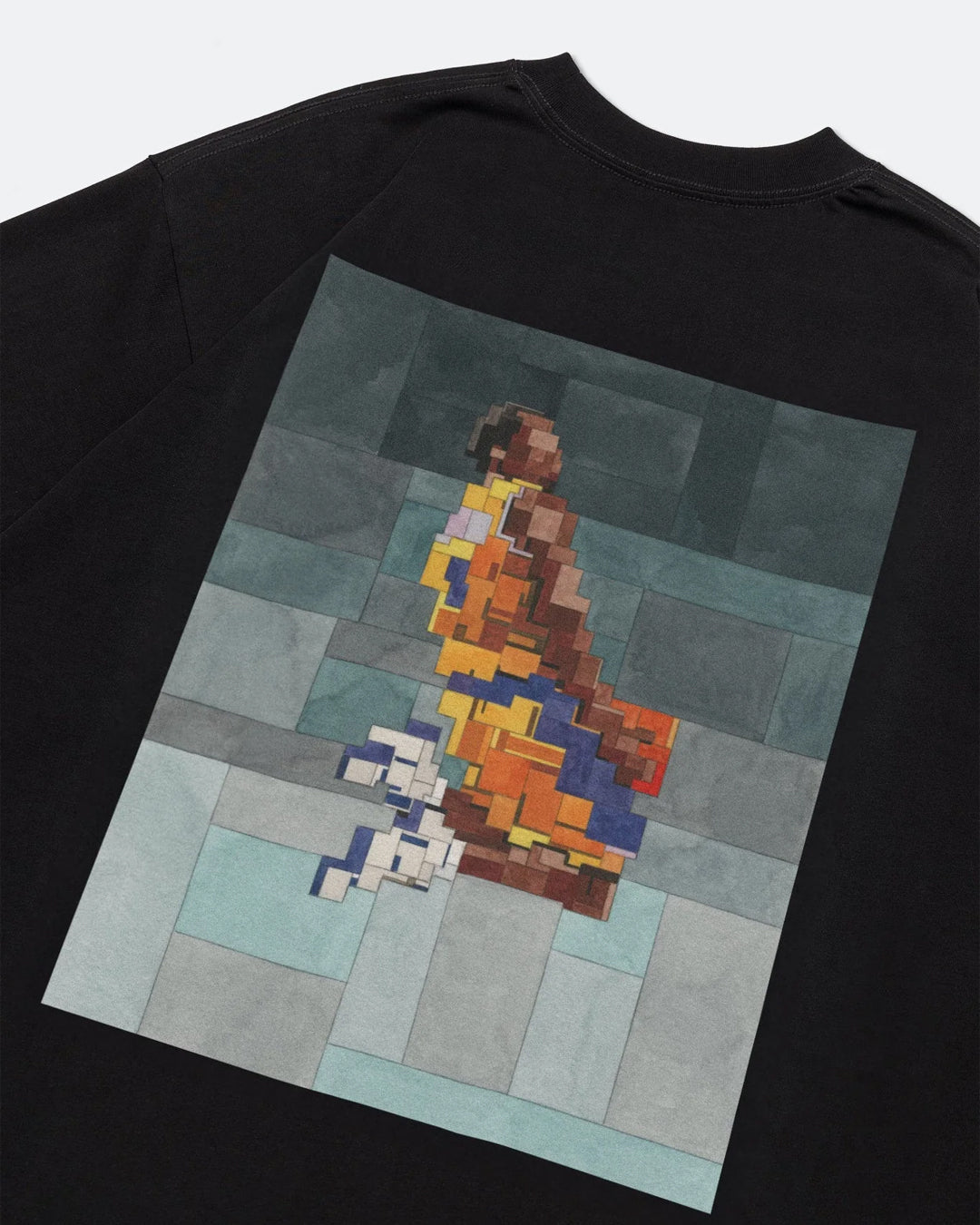 A Eckhaus Latta Shirt pictured on a model in front of a white background. The title of the product is Eckhaus Latta Eclipse Turtleneck - Stone and the image was taken by 199A®.