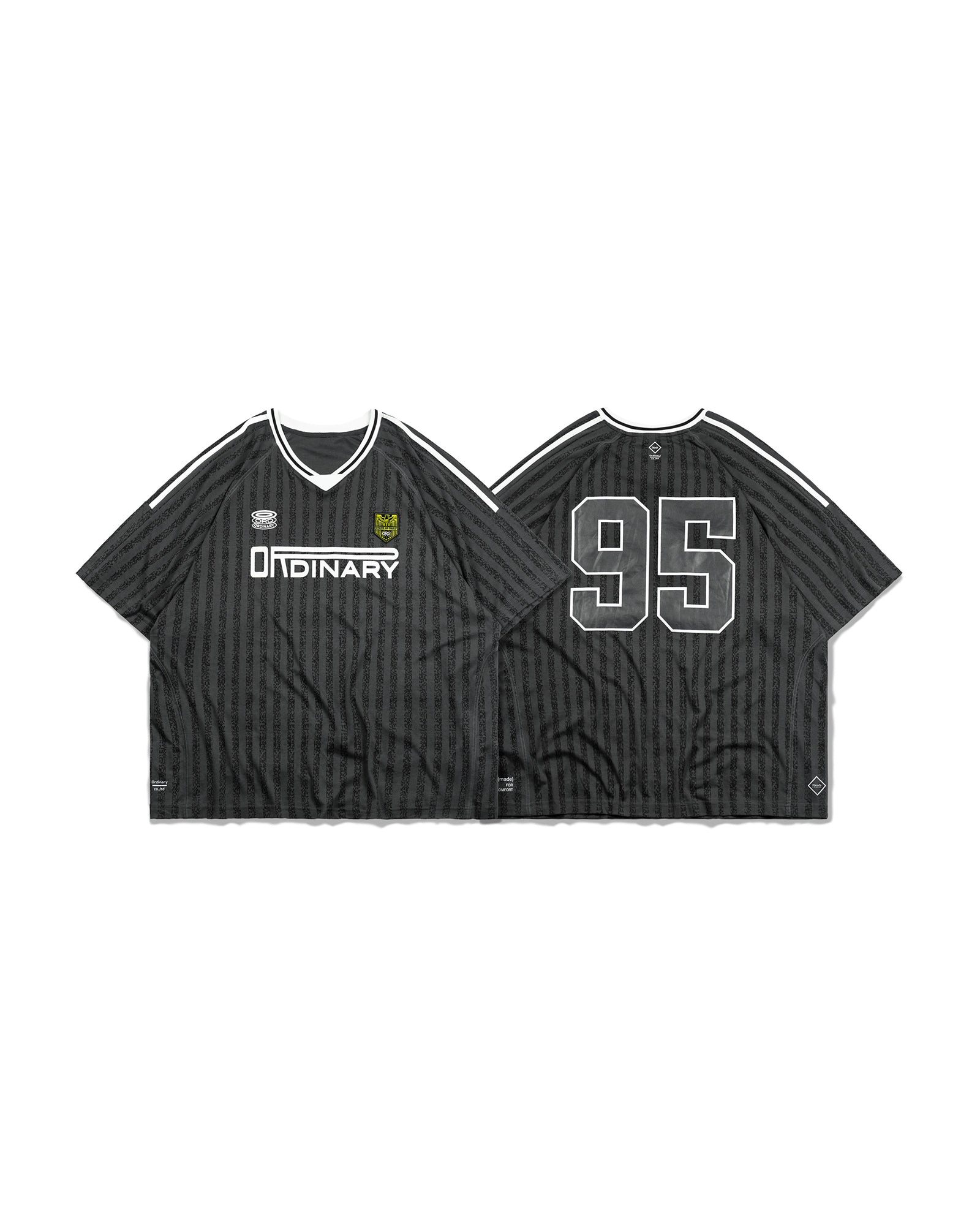 A Eckhaus Latta Shirt pictured on a model in front of a white background. The title of the product is Eckhaus Latta Eclipse Turtleneck - Stone and the image was taken by 199A®.