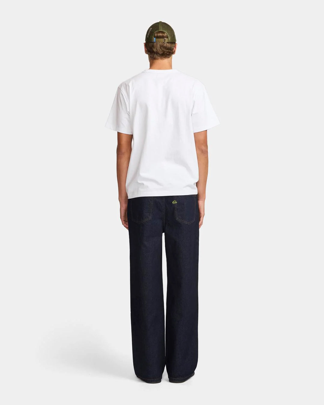 A Eckhaus Latta Shirt pictured on a model in front of a white background. The title of the product is Eckhaus Latta Eclipse Turtleneck - Stone and the image was taken by 199A®.