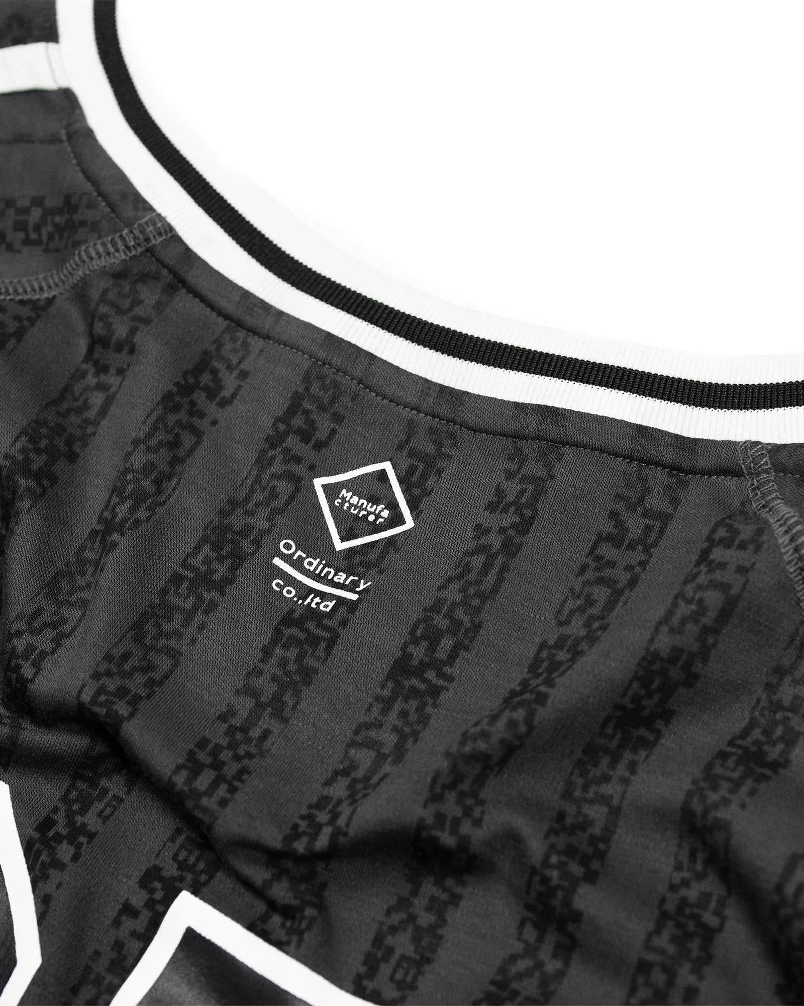 A Eckhaus Latta Shirt pictured on a model in front of a white background. The title of the product is Eckhaus Latta Eclipse Turtleneck - Stone and the image was taken by 199A®.