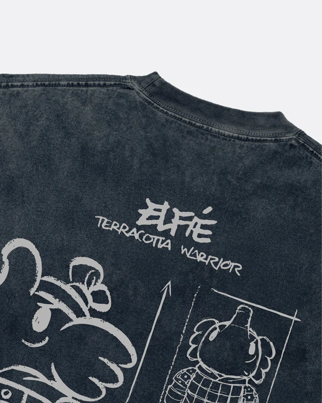 A Eckhaus Latta Shirt pictured on a model in front of a white background. The title of the product is Eckhaus Latta Eclipse Turtleneck - Stone and the image was taken by 199A®.