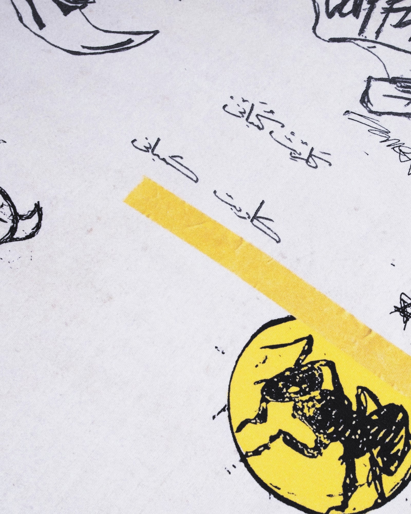 A Eckhaus Latta Shirt pictured on a model in front of a white background. The title of the product is Eckhaus Latta Eclipse Turtleneck - Stone and the image was taken by 199A®.