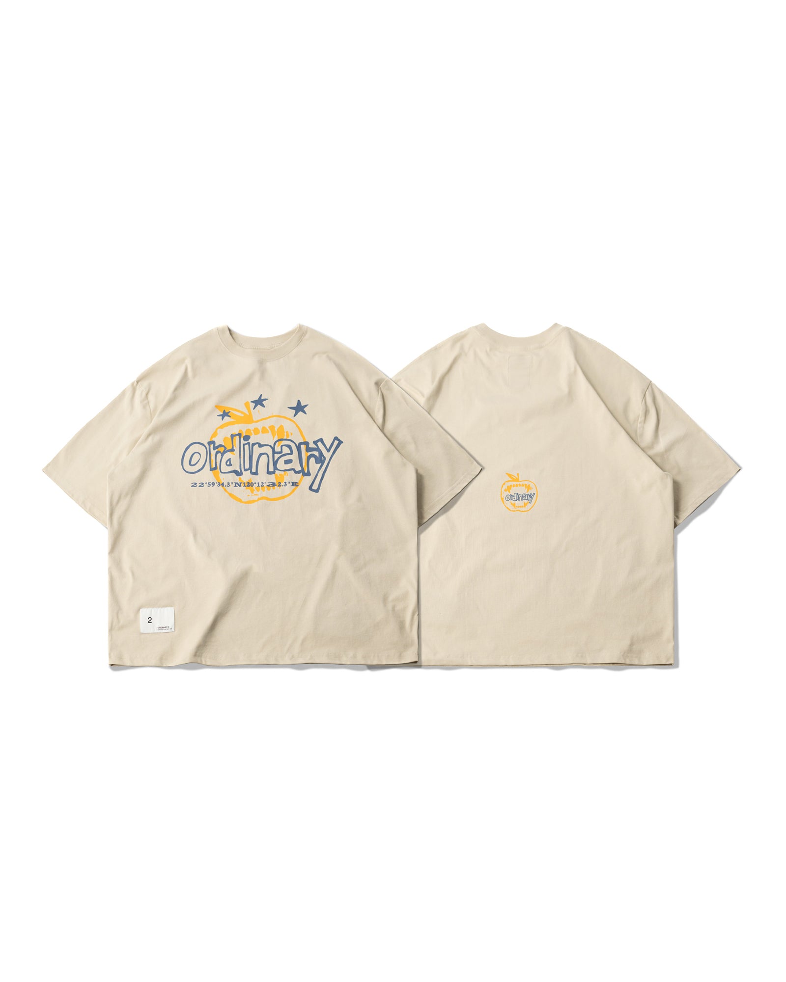 A Eckhaus Latta Shirt pictured on a model in front of a white background. The title of the product is Eckhaus Latta Eclipse Turtleneck - Stone and the image was taken by 199A®.