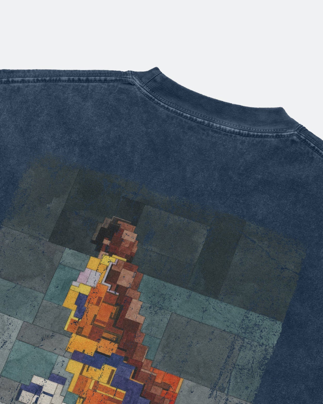 A Eckhaus Latta Shirt pictured on a model in front of a white background. The title of the product is Eckhaus Latta Eclipse Turtleneck - Stone and the image was taken by 199A®.