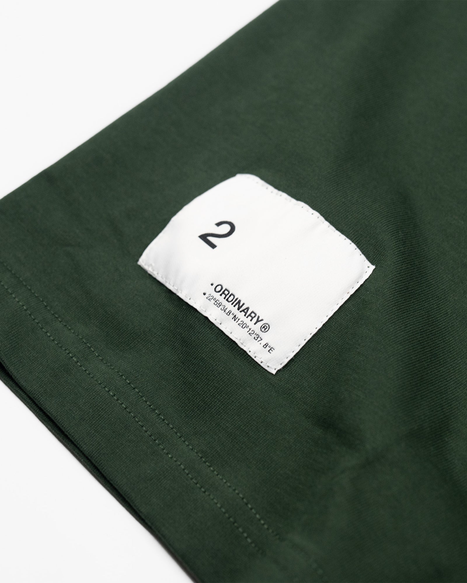 A Eckhaus Latta Shirt pictured on a model in front of a white background. The title of the product is Eckhaus Latta Eclipse Turtleneck - Stone and the image was taken by 199A®.