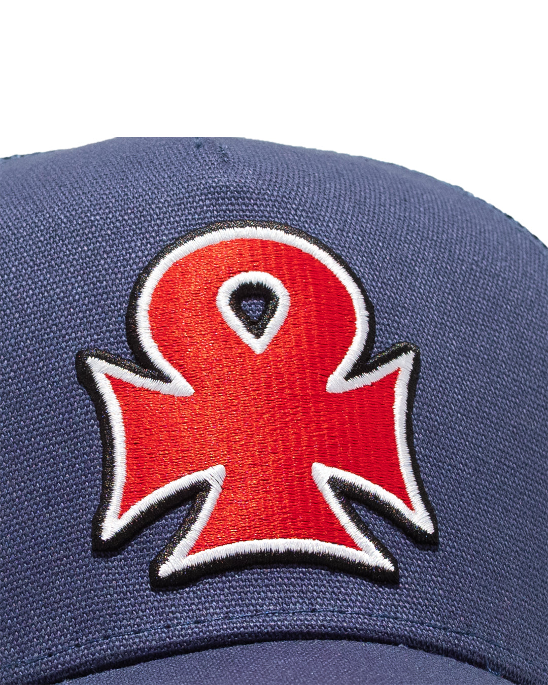 A Eckhaus Latta Shirt pictured on a model in front of a white background. The title of the product is Eckhaus Latta Eclipse Turtleneck - Stone and the image was taken by 199A®.