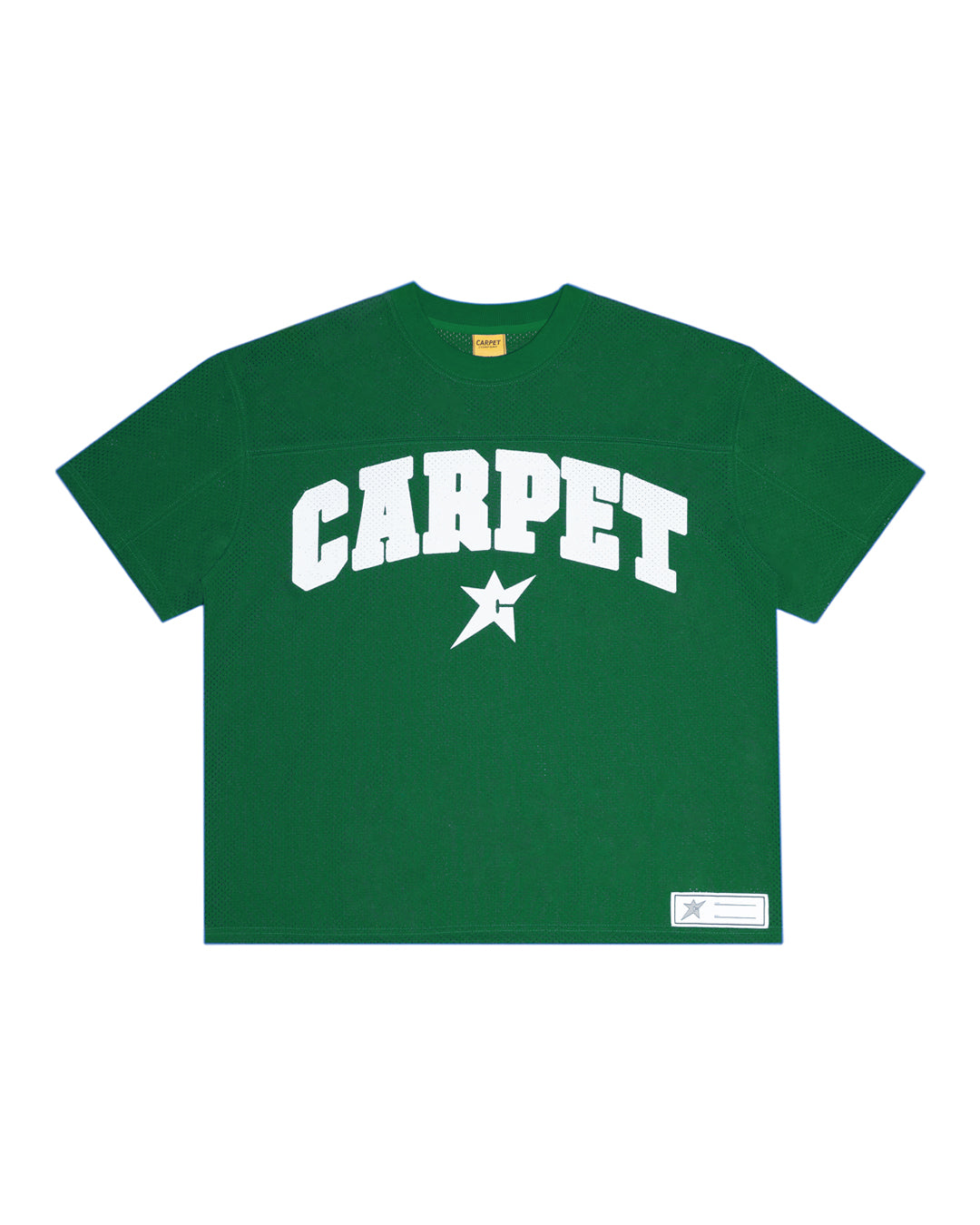 A Eckhaus Latta Shirt pictured on a model in front of a white background. The title of the product is Eckhaus Latta Eclipse Turtleneck - Stone and the image was taken by 199A®.