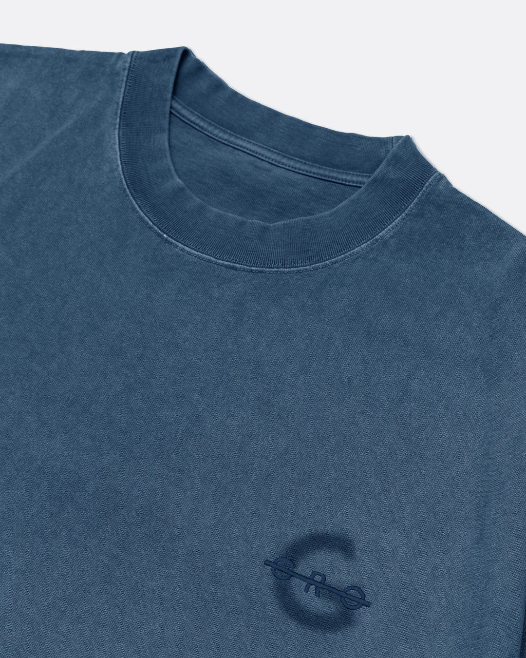 A Eckhaus Latta Shirt pictured on a model in front of a white background. The title of the product is Eckhaus Latta Eclipse Turtleneck - Stone and the image was taken by 199A®.