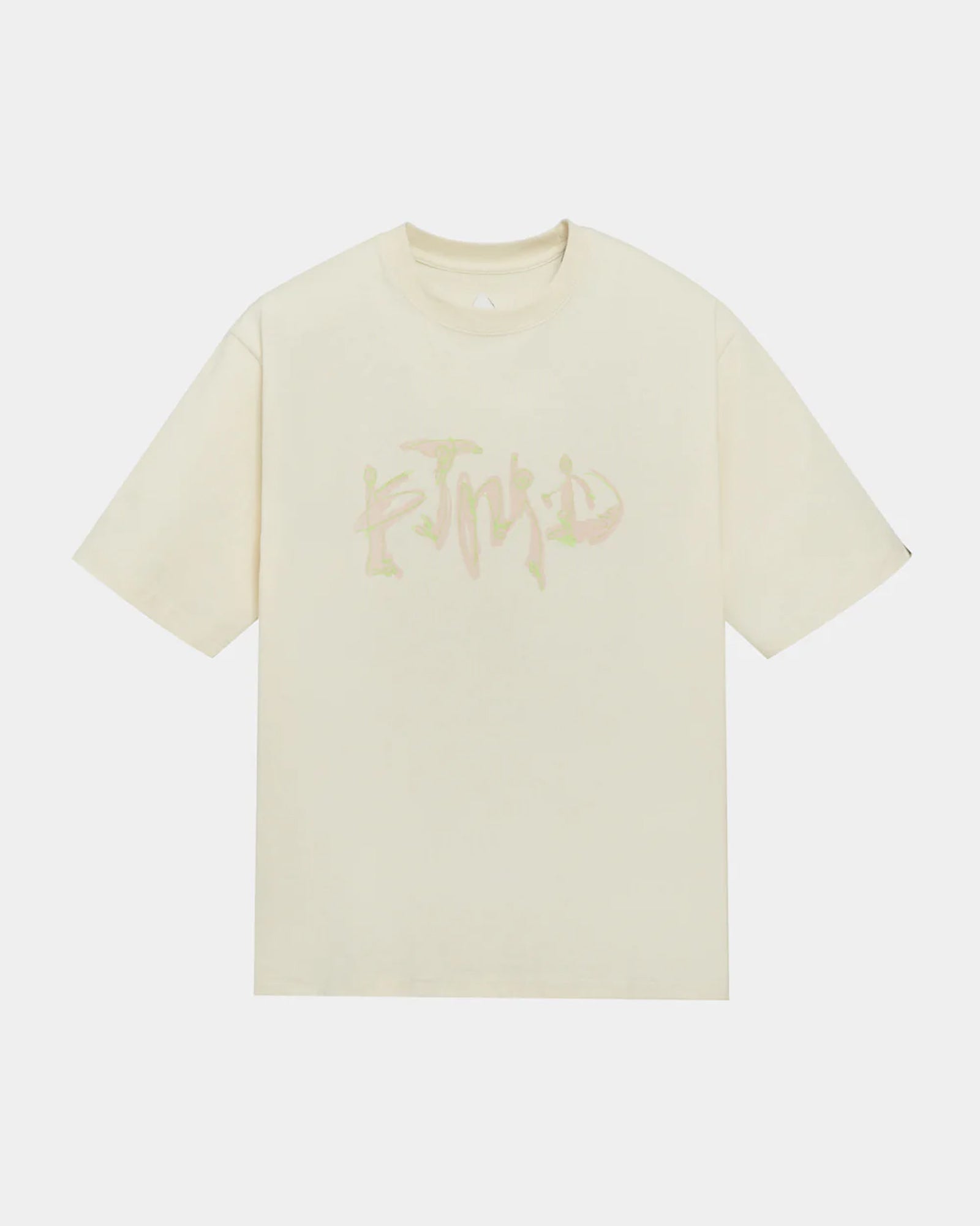 A Eckhaus Latta Shirt pictured on a model in front of a white background. The title of the product is Eckhaus Latta Eclipse Turtleneck - Stone and the image was taken by 199A®.