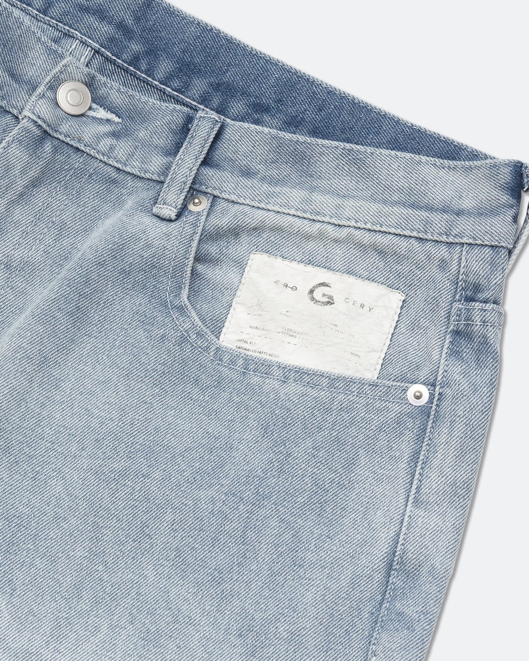 A Eckhaus Latta Shirt pictured on a model in front of a white background. The title of the product is Eckhaus Latta Eclipse Turtleneck - Stone and the image was taken by 199A®.