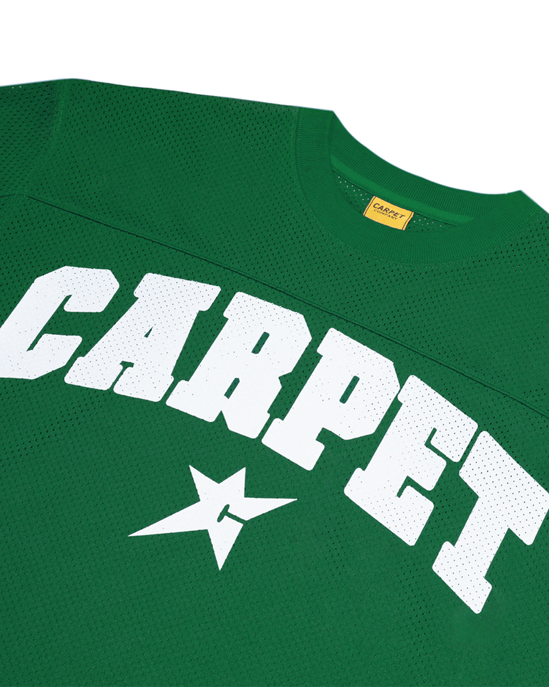 A Eckhaus Latta Shirt pictured on a model in front of a white background. The title of the product is Eckhaus Latta Eclipse Turtleneck - Stone and the image was taken by 199A®.