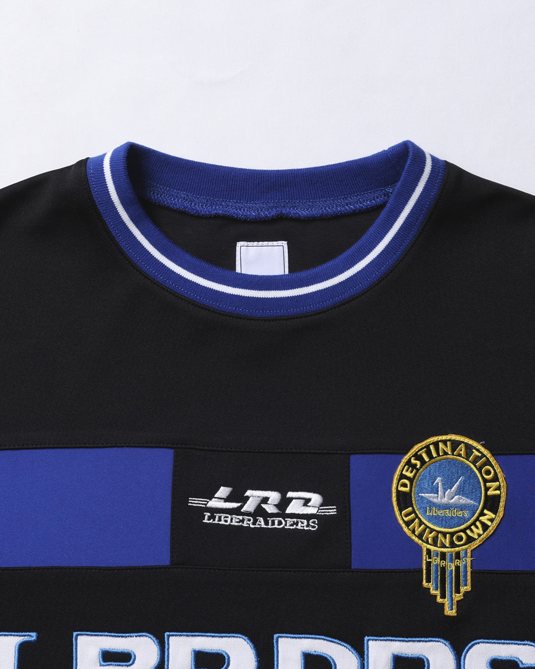 A Eckhaus Latta Shirt pictured on a model in front of a white background. The title of the product is Eckhaus Latta Eclipse Turtleneck - Stone and the image was taken by 199A®.