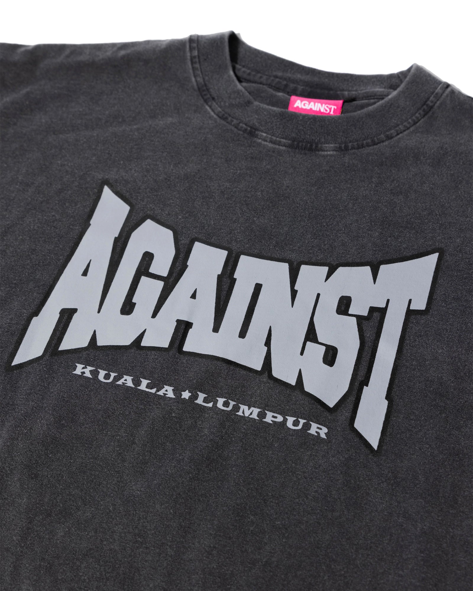 A Eckhaus Latta Shirt pictured on a model in front of a white background. The title of the product is Eckhaus Latta Eclipse Turtleneck - Stone and the image was taken by 199A®.