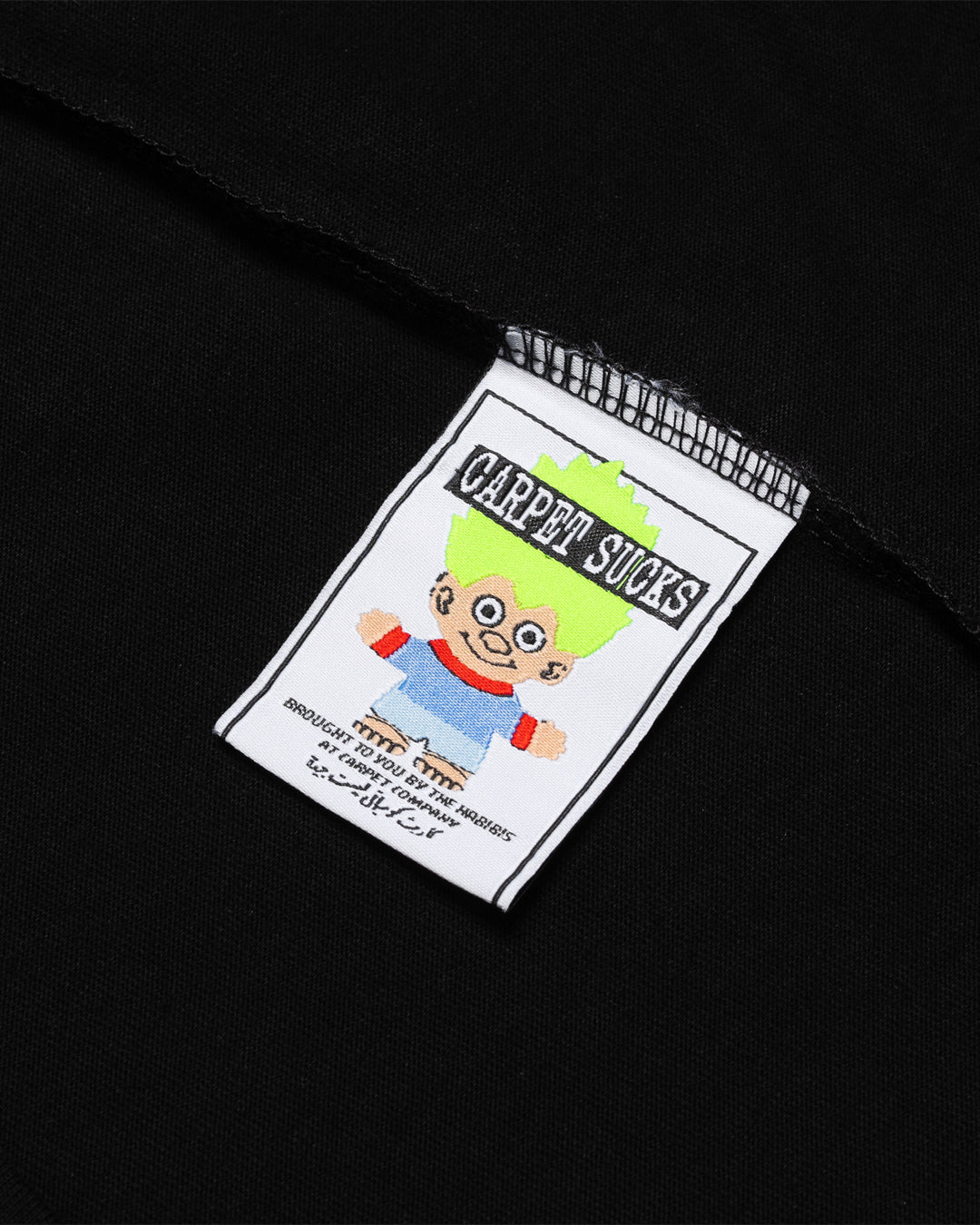 A Eckhaus Latta Shirt pictured on a model in front of a white background. The title of the product is Eckhaus Latta Eclipse Turtleneck - Stone and the image was taken by 199A®.