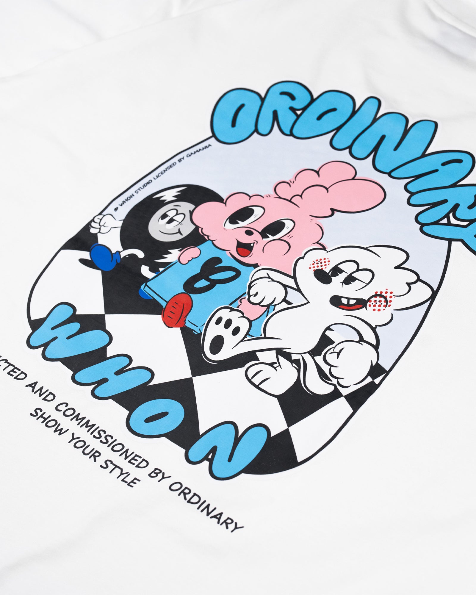 A Eckhaus Latta Shirt pictured on a model in front of a white background. The title of the product is Eckhaus Latta Eclipse Turtleneck - Stone and the image was taken by 199A®.