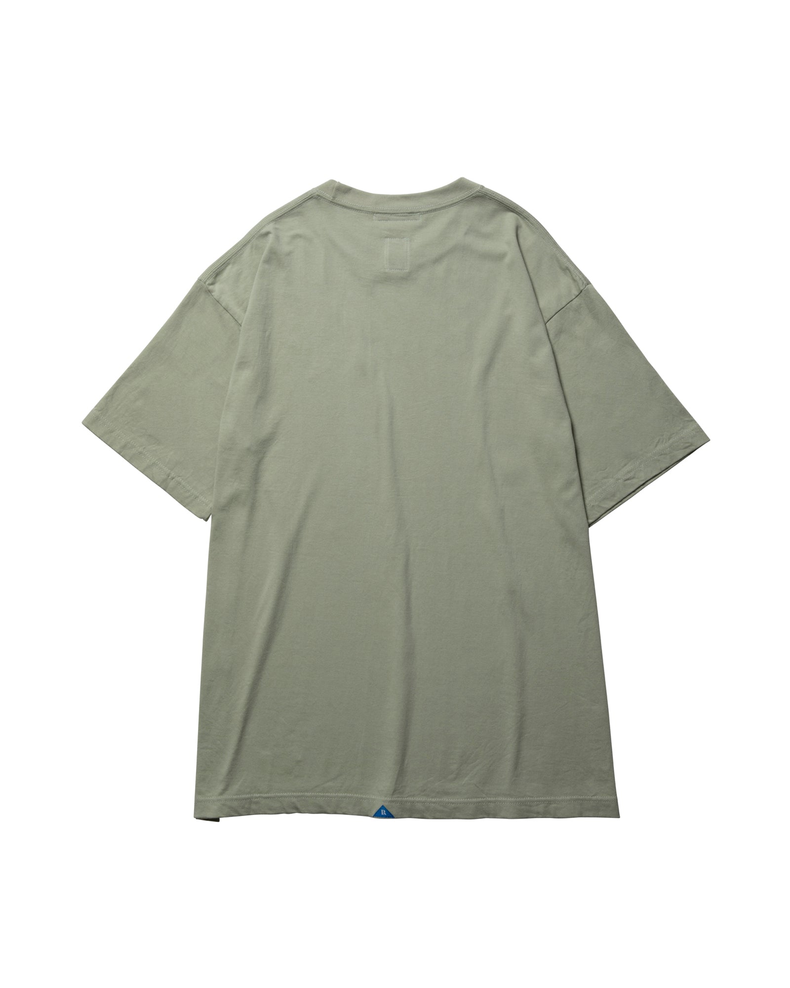 A Eckhaus Latta Shirt pictured on a model in front of a white background. The title of the product is Eckhaus Latta Eclipse Turtleneck - Stone and the image was taken by 199A®.