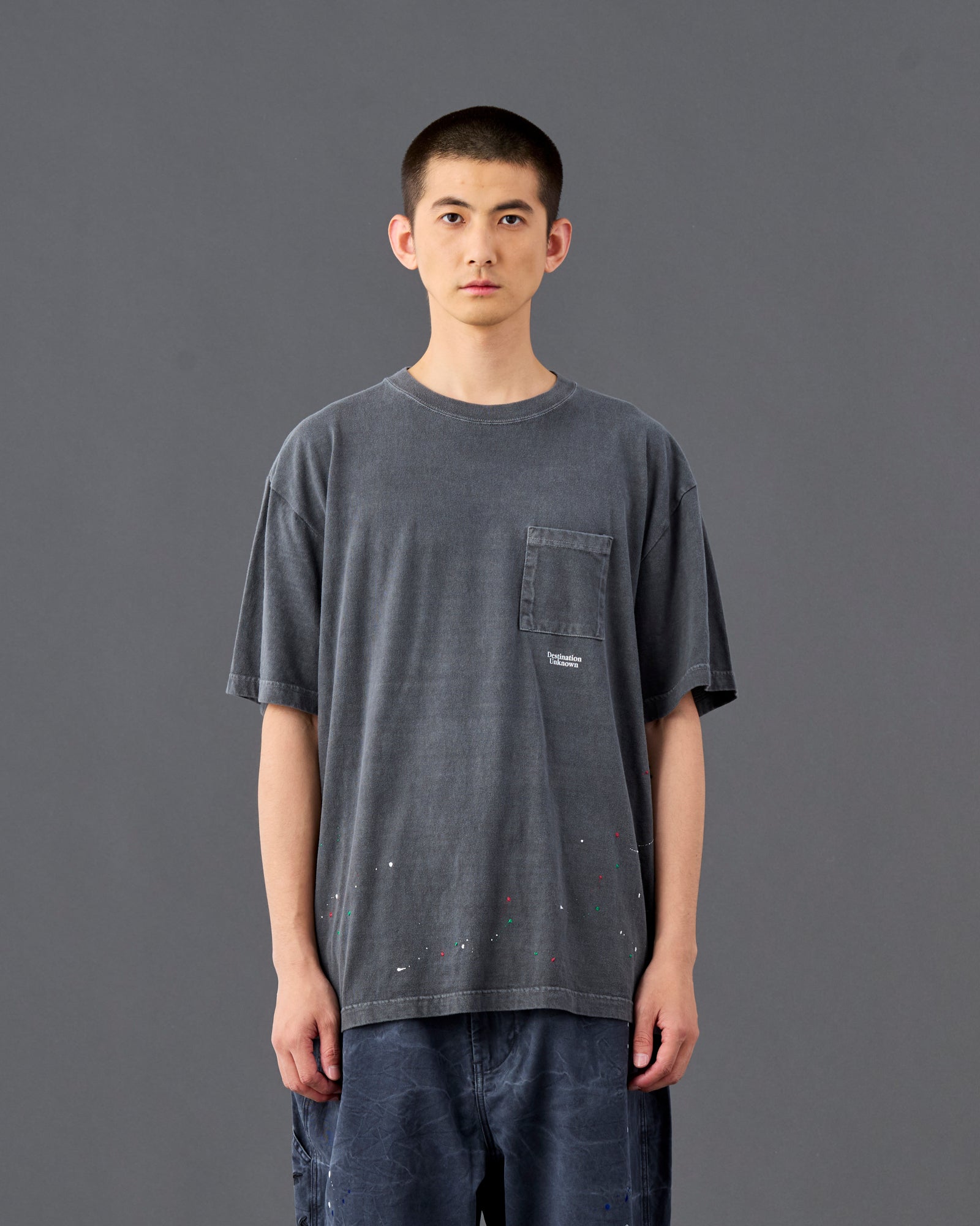 A Eckhaus Latta Shirt pictured on a model in front of a white background. The title of the product is Eckhaus Latta Eclipse Turtleneck - Stone and the image was taken by 199A®.