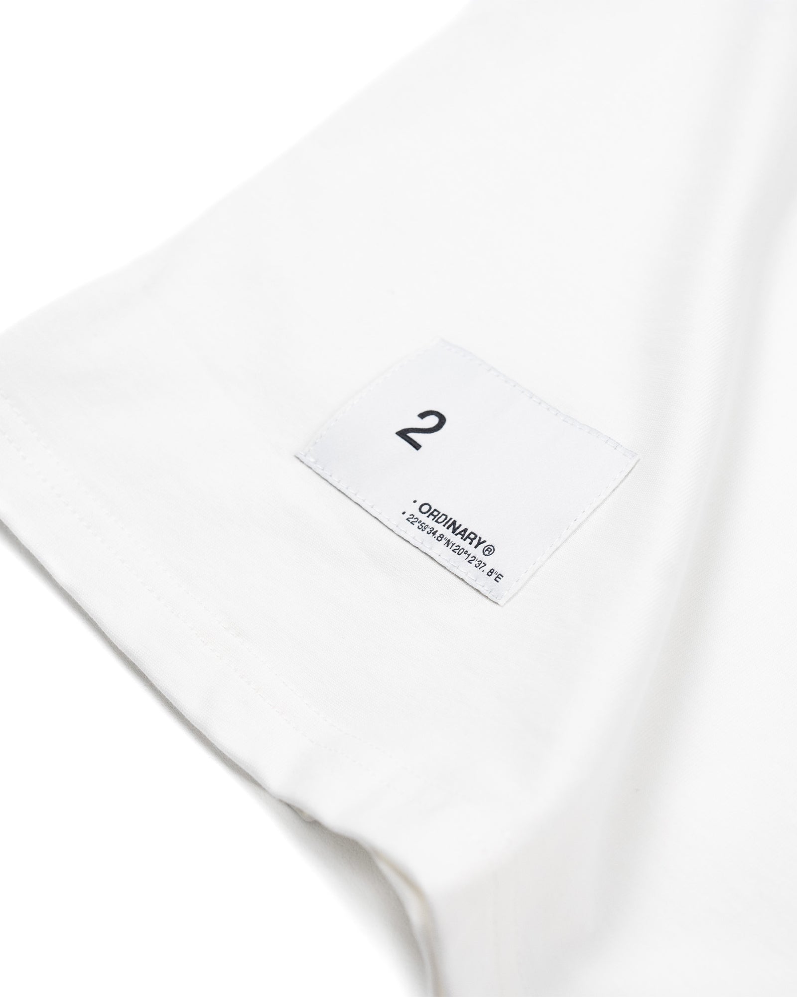 A Eckhaus Latta Shirt pictured on a model in front of a white background. The title of the product is Eckhaus Latta Eclipse Turtleneck - Stone and the image was taken by 199A®.