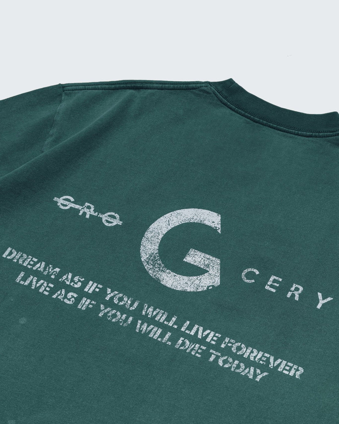 A Eckhaus Latta Shirt pictured on a model in front of a white background. The title of the product is Eckhaus Latta Eclipse Turtleneck - Stone and the image was taken by 199A®.