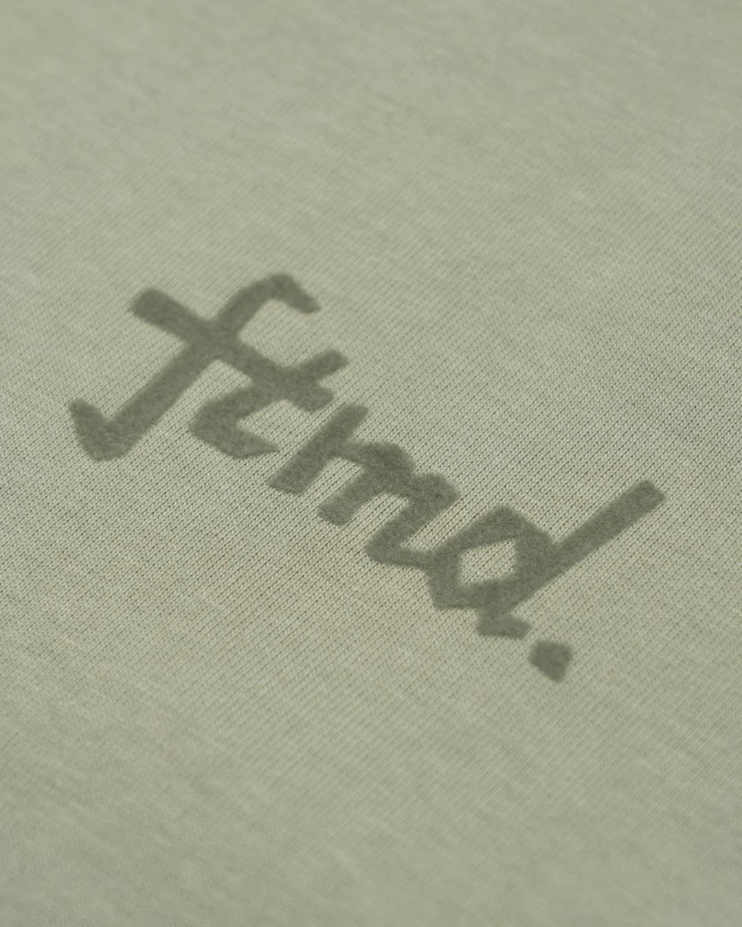 A Eckhaus Latta Shirt pictured on a model in front of a white background. The title of the product is Eckhaus Latta Eclipse Turtleneck - Stone and the image was taken by 199A®.