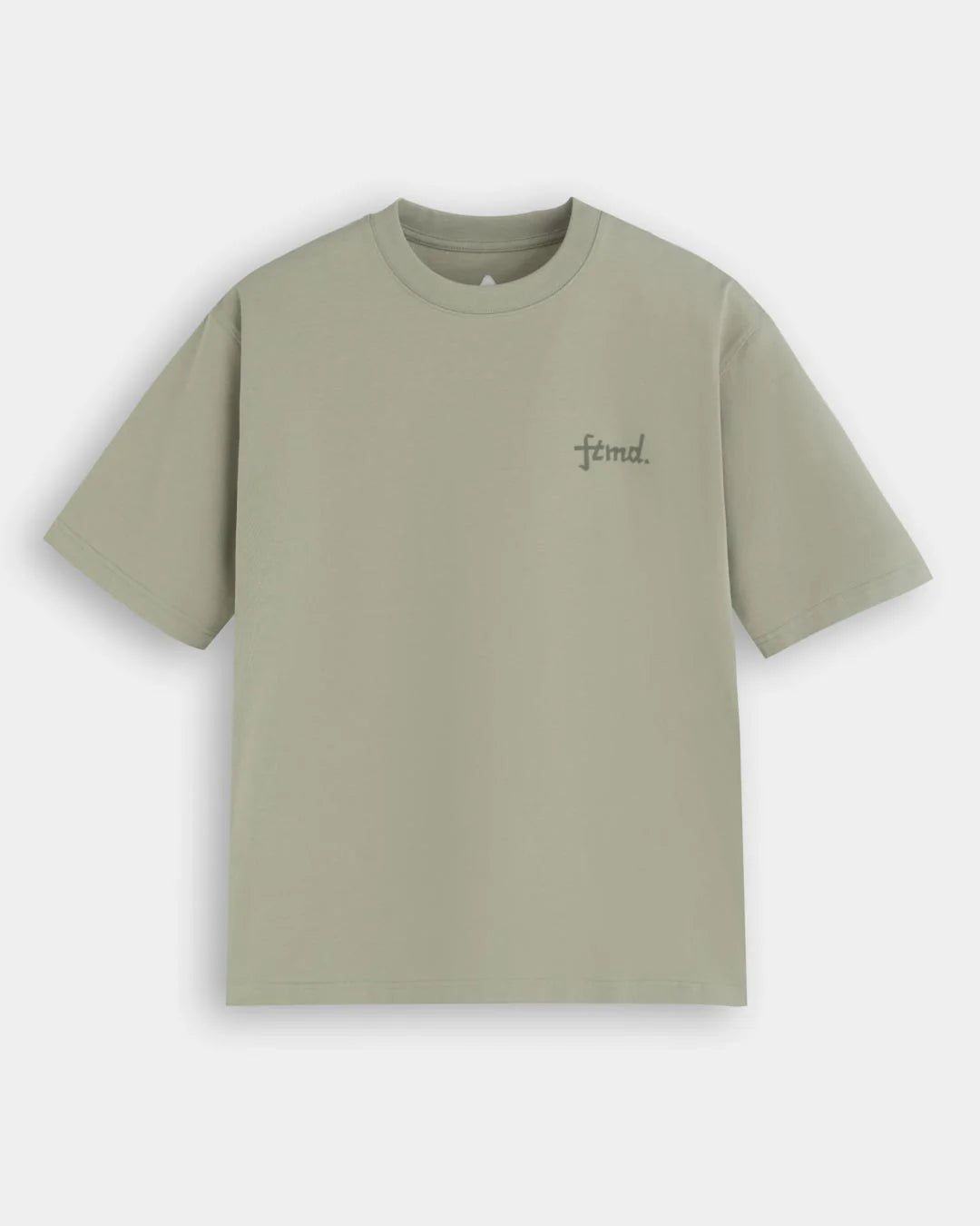 A Eckhaus Latta Shirt pictured on a model in front of a white background. The title of the product is Eckhaus Latta Eclipse Turtleneck - Stone and the image was taken by 199A®.