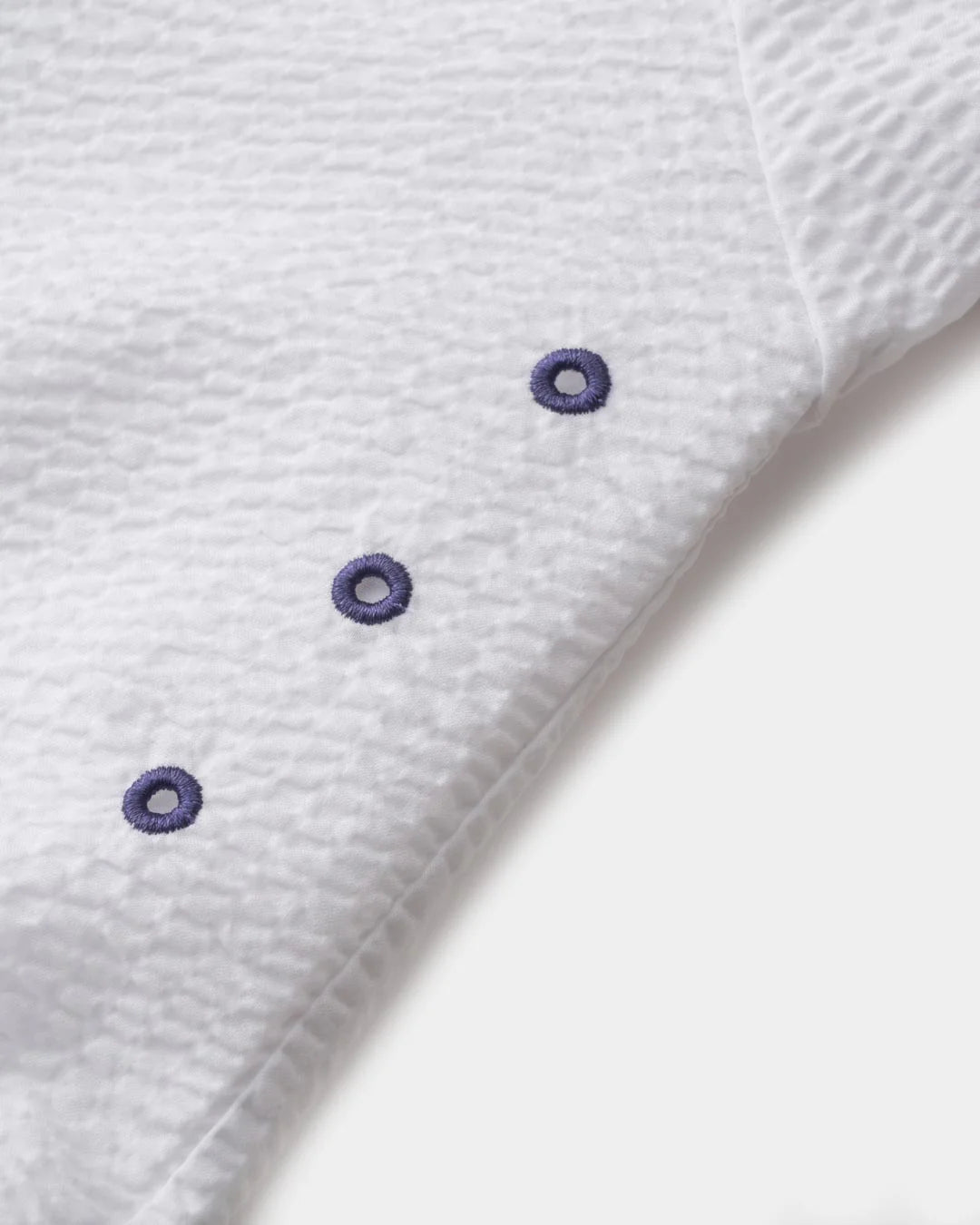 A Eckhaus Latta Shirt pictured on a model in front of a white background. The title of the product is Eckhaus Latta Eclipse Turtleneck - Stone and the image was taken by 199A®.
