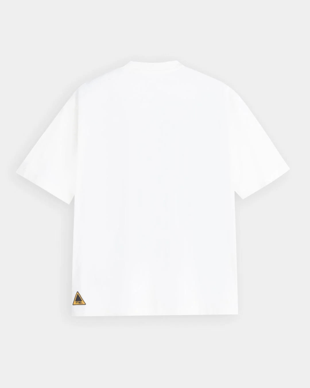 A Eckhaus Latta Shirt pictured on a model in front of a white background. The title of the product is Eckhaus Latta Eclipse Turtleneck - Stone and the image was taken by 199A®.