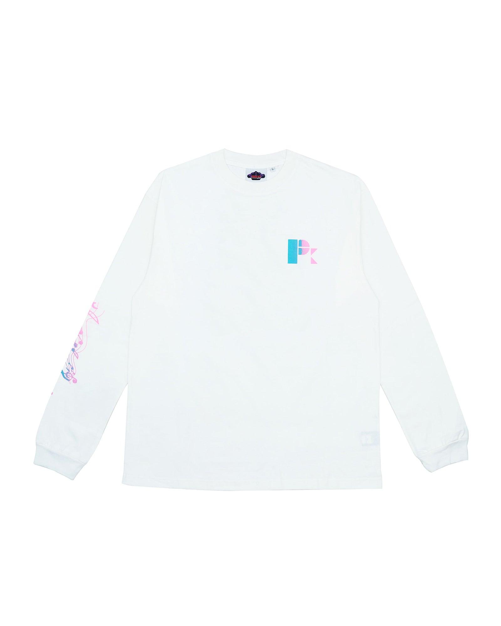 A Eckhaus Latta Shirt pictured on a model in front of a white background. The title of the product is Eckhaus Latta Eclipse Turtleneck - Stone and the image was taken by 199A®.