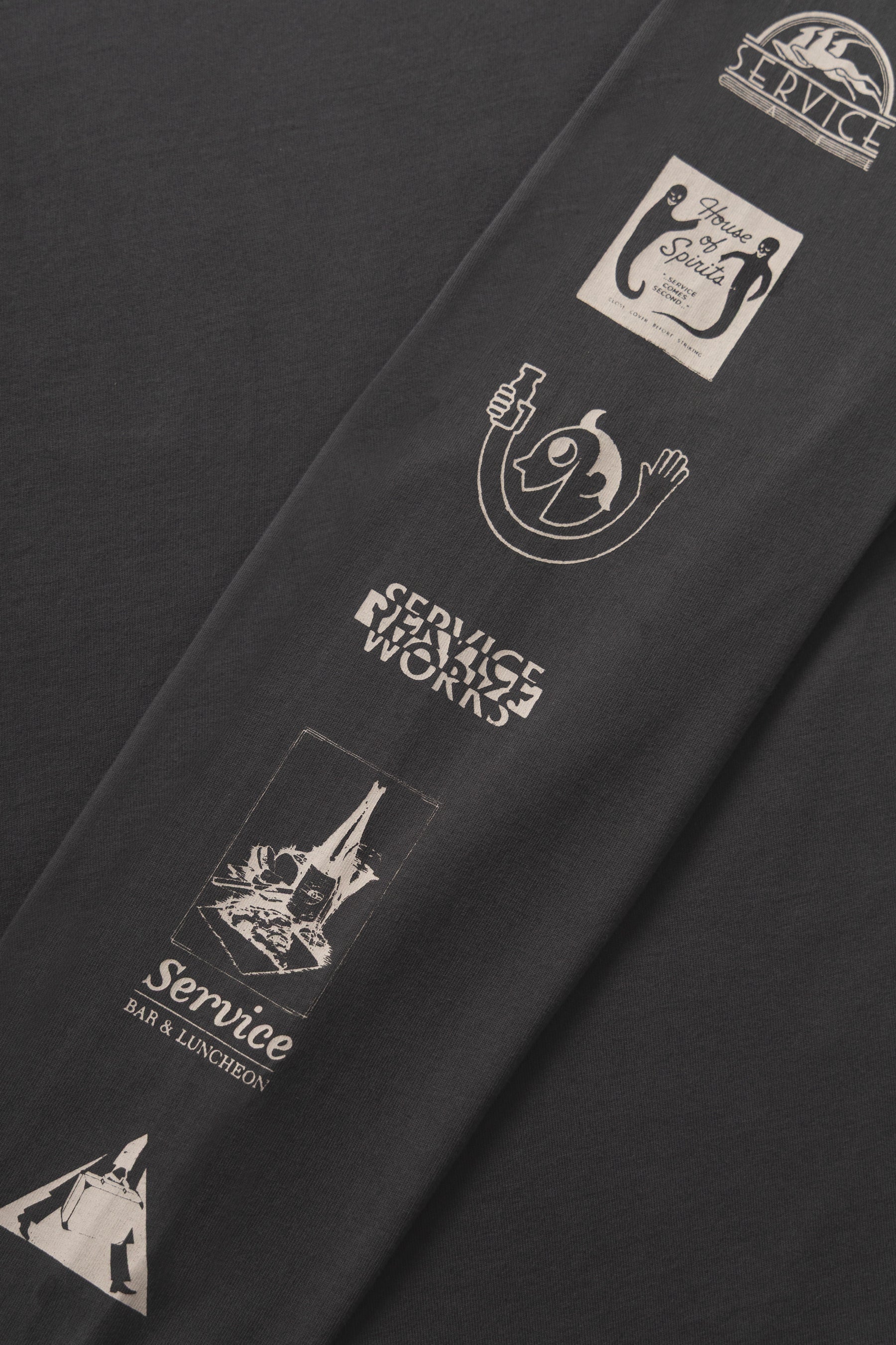 A Eckhaus Latta Shirt pictured on a model in front of a white background. The title of the product is Eckhaus Latta Eclipse Turtleneck - Stone and the image was taken by 199A®.