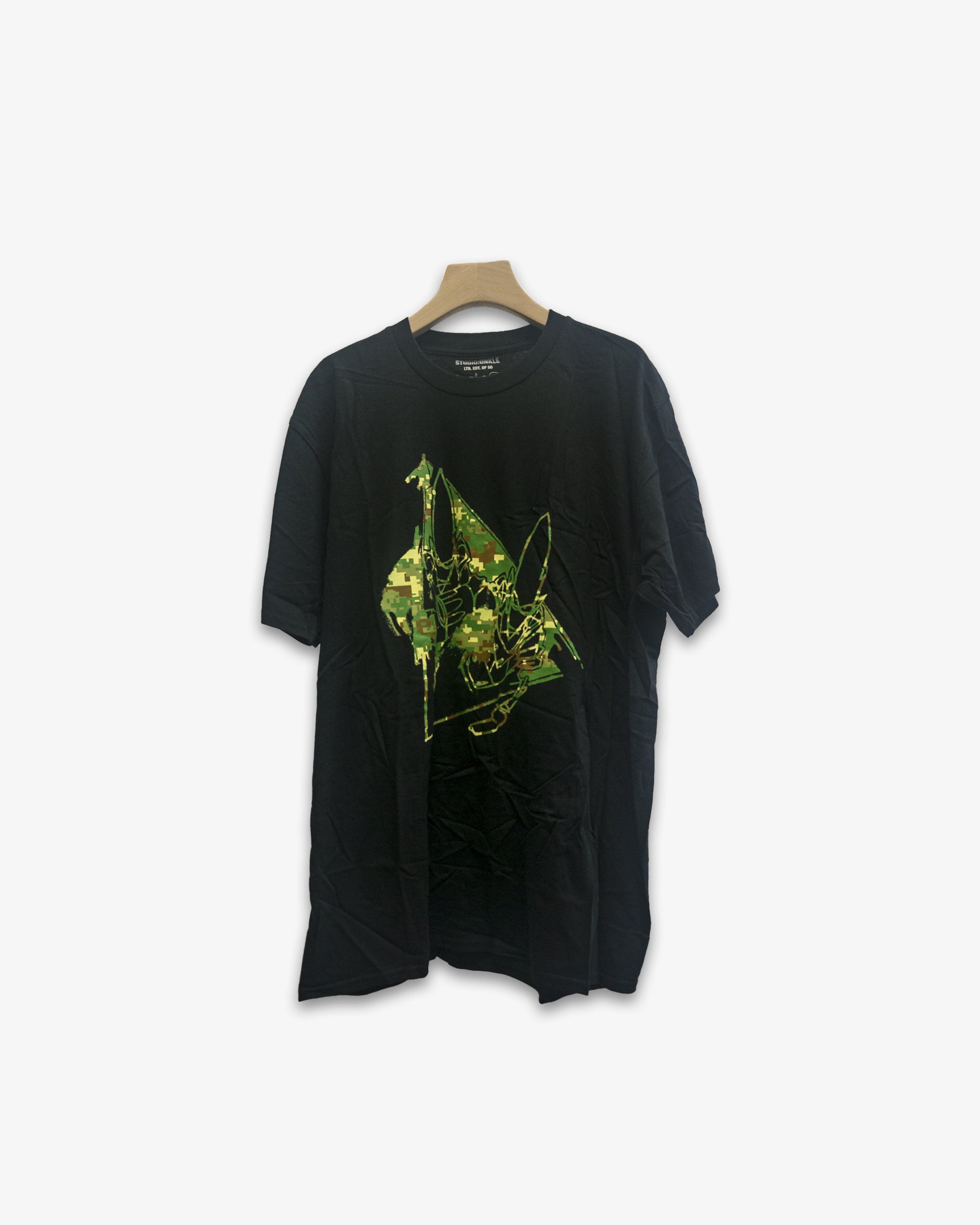 A Eckhaus Latta Shirt pictured on a model in front of a white background. The title of the product is Eckhaus Latta Eclipse Turtleneck - Stone and the image was taken by 199A®.