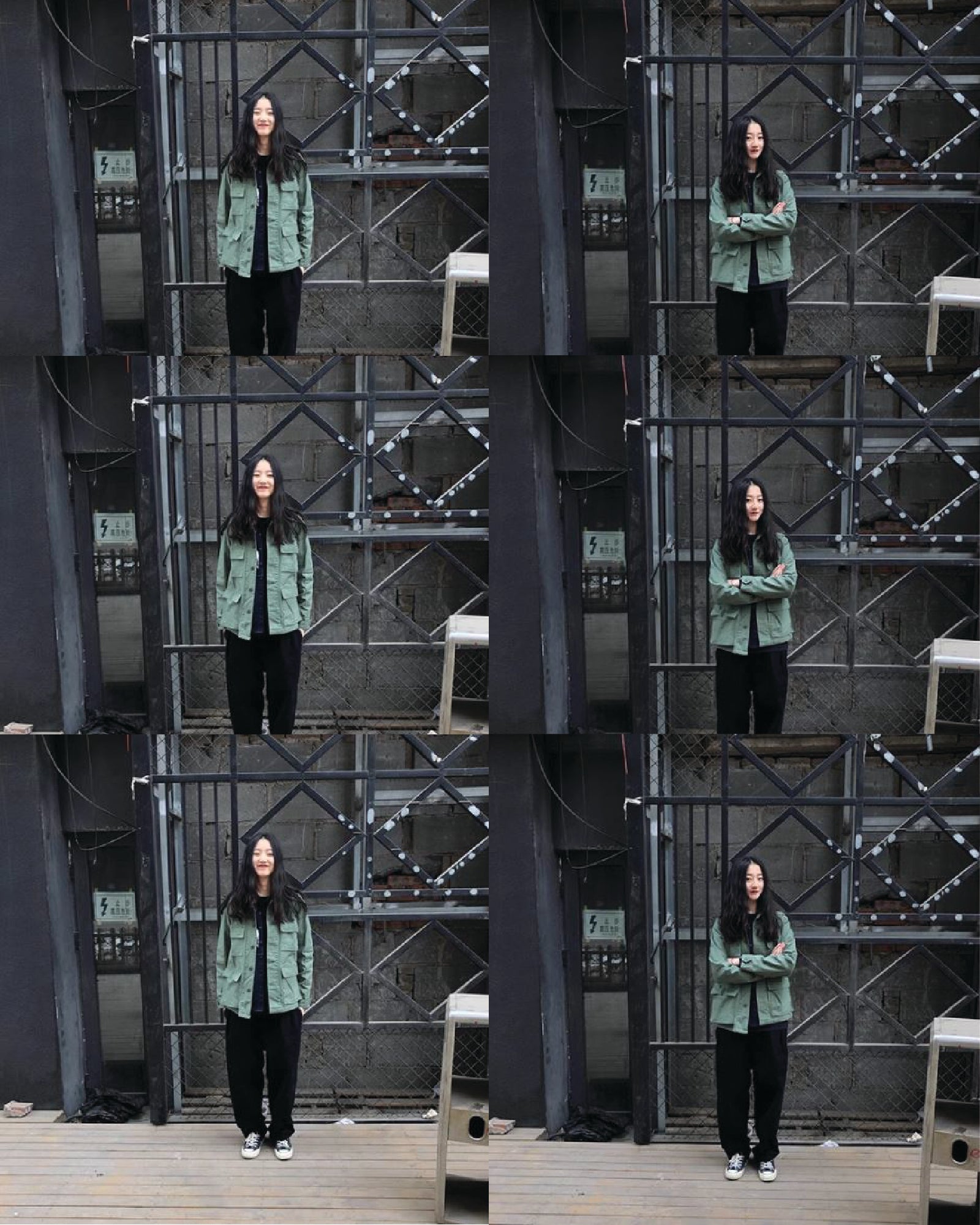 A Eckhaus Latta Shirt pictured on a model in front of a white background. The title of the product is Eckhaus Latta Eclipse Turtleneck - Stone and the image was taken by 199A®.