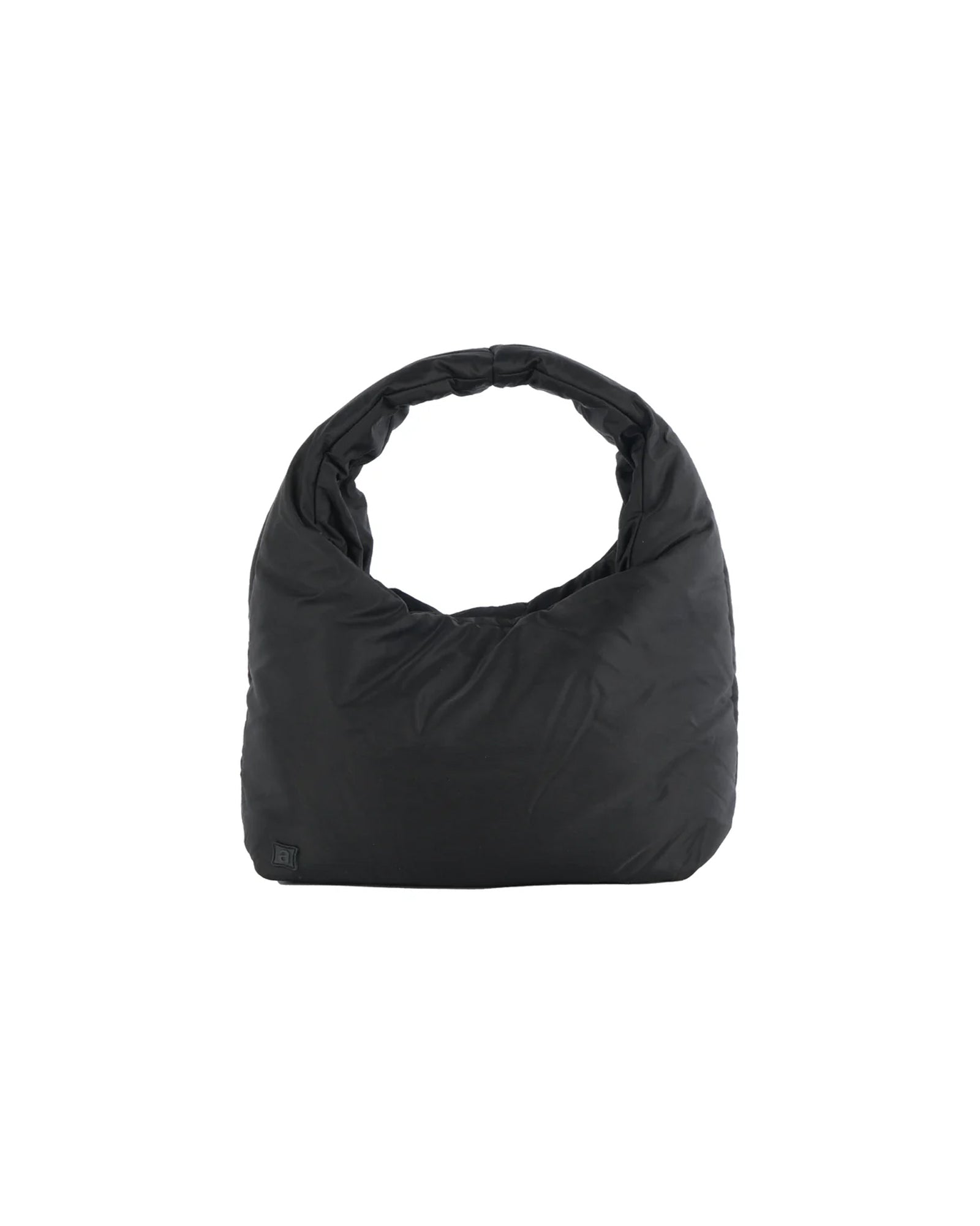 A Eckhaus Latta Shirt pictured on a model in front of a white background. The title of the product is Eckhaus Latta Eclipse Turtleneck - Stone and the image was taken by 199A®.